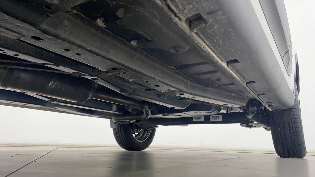 Undercarriage view of a Tata Nexon 2017-2023