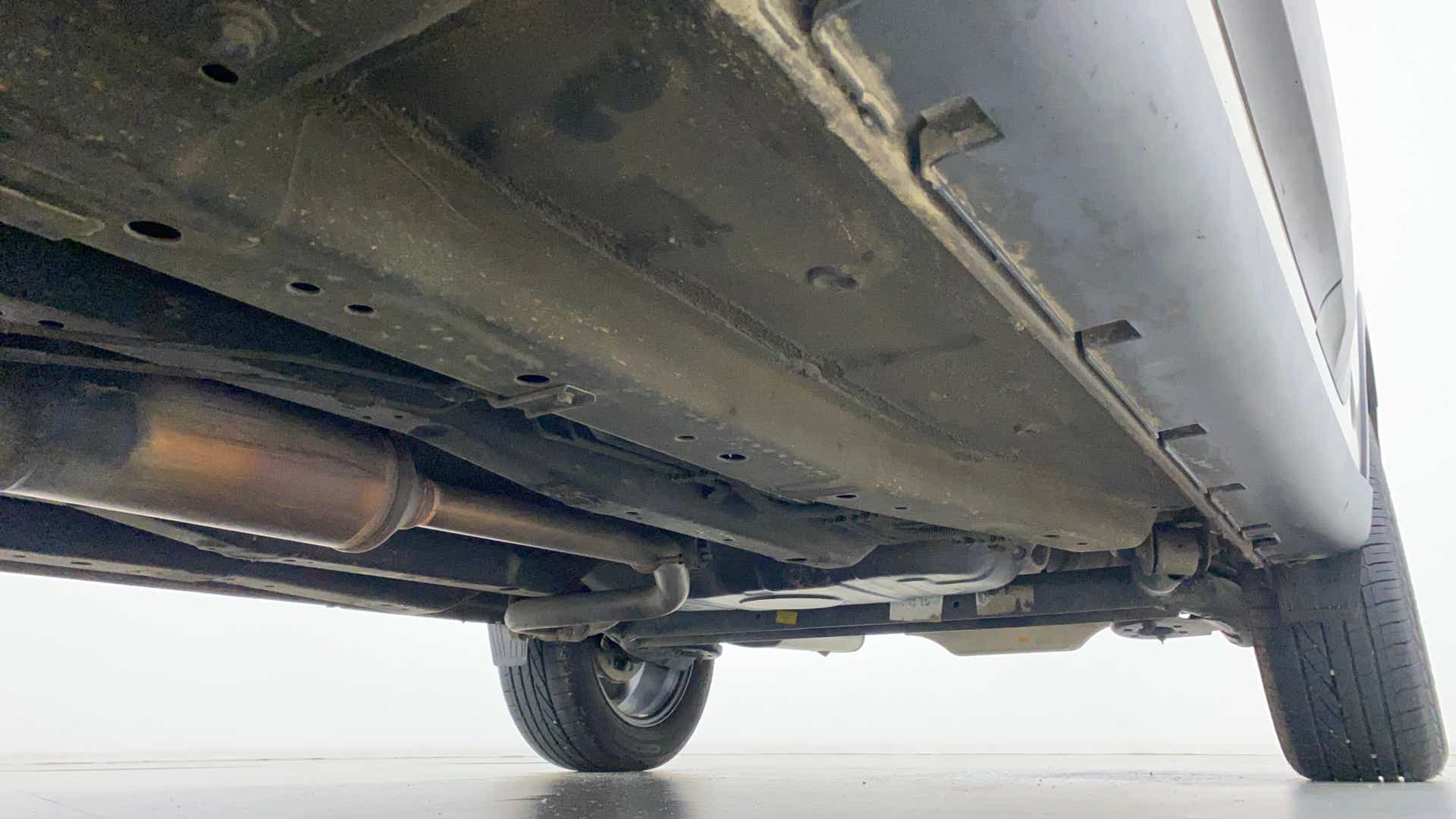 Underside view of a Tata Nexon 2017-2023