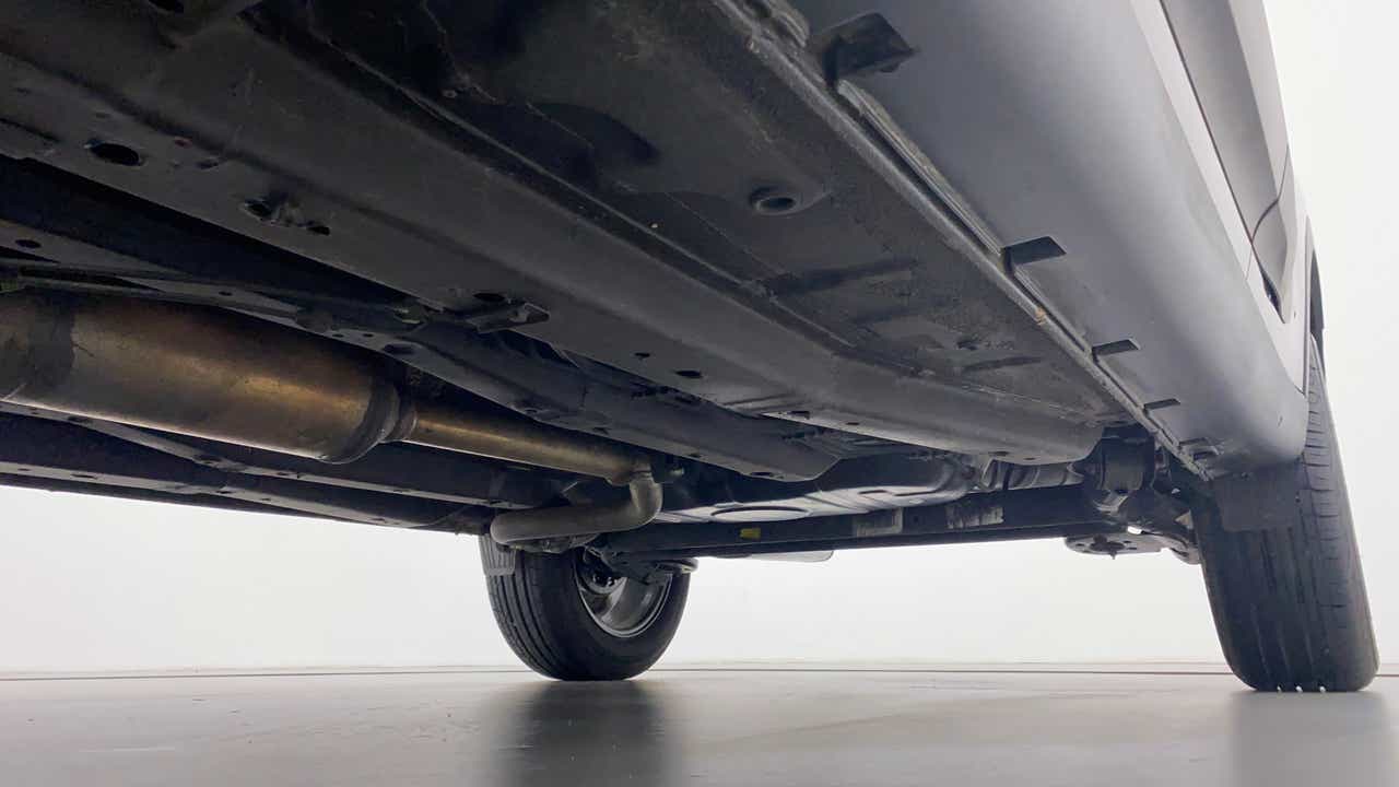 Undercarriage view of a Tata Nexon 2017-2023