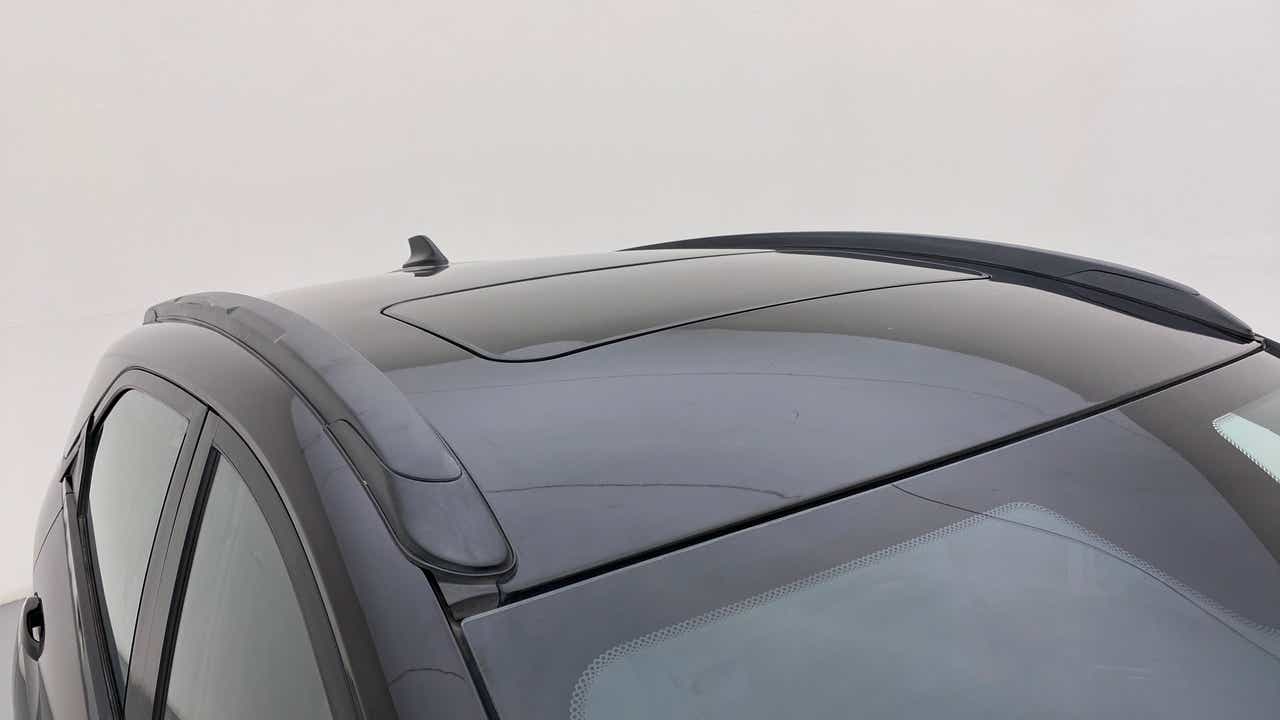 Sunroof and roof rail view of a Tata Nexon 2017-2023