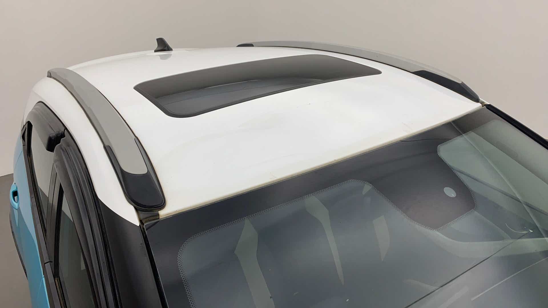 Sunroof and roof rails view of a Tata Nexon 2017-2023