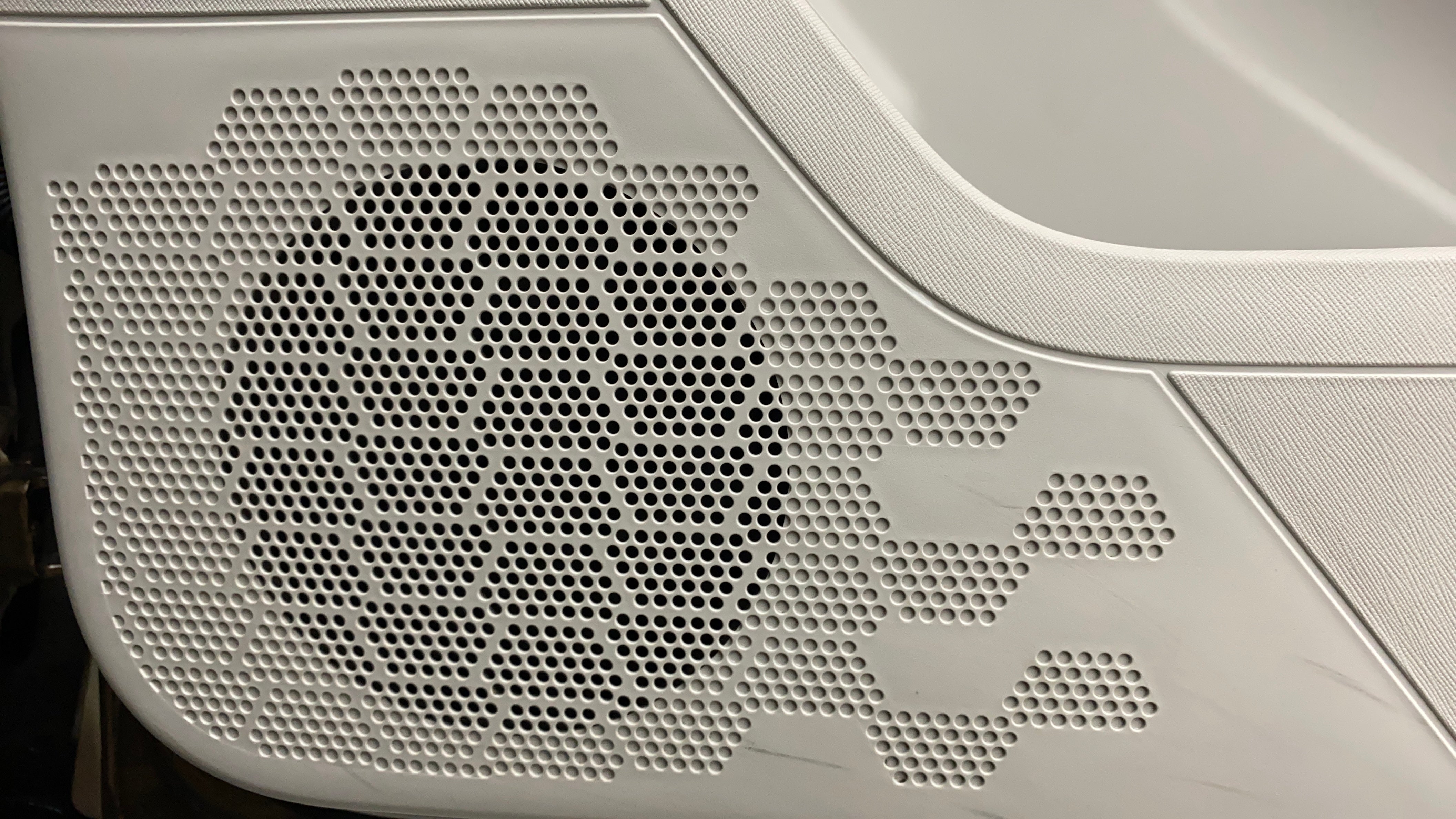 Speaker grille close-up of a Tata Nexon 2017-2023