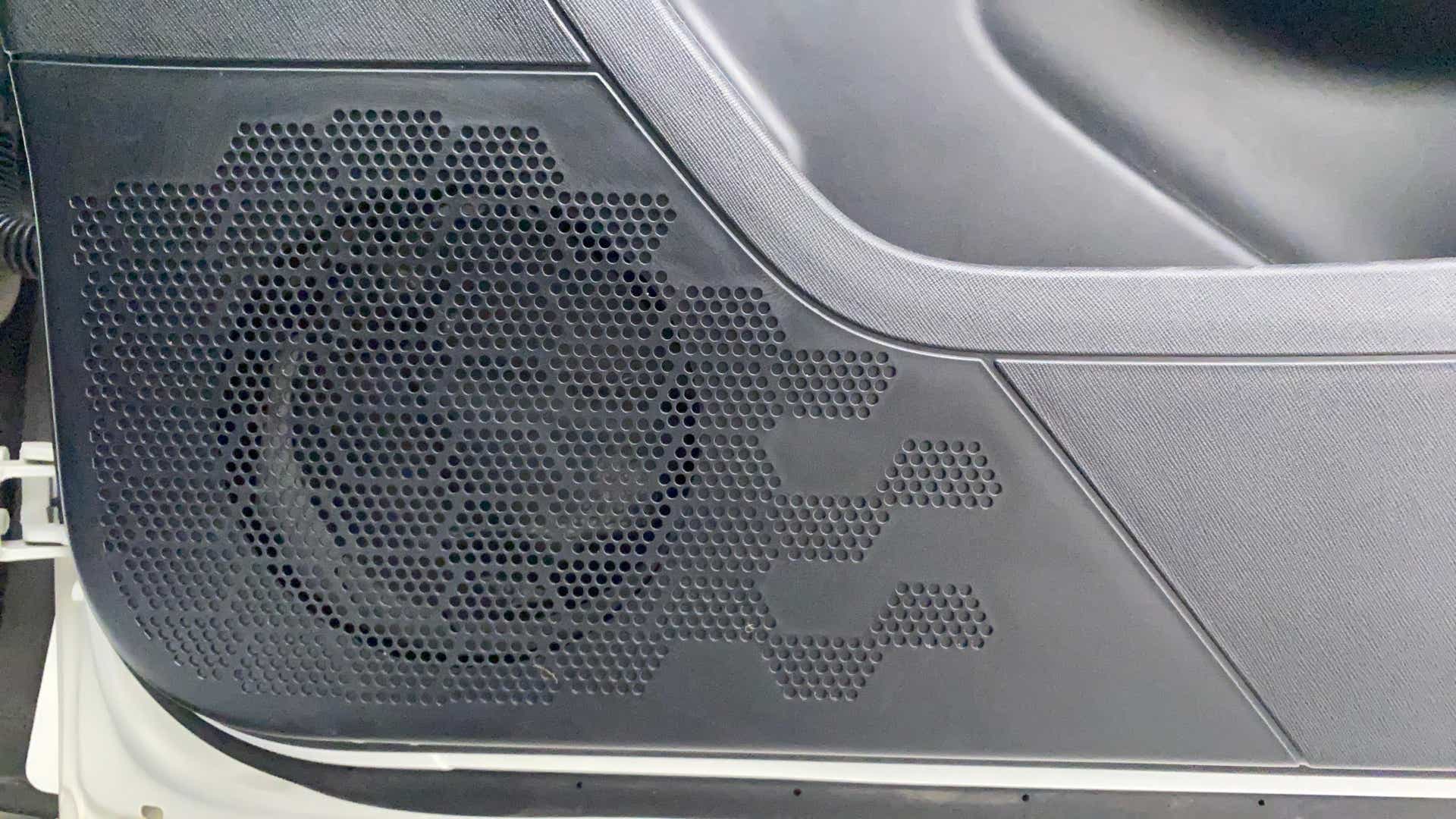 Door speaker grille close-up of a Tata Nexon 2017-2023