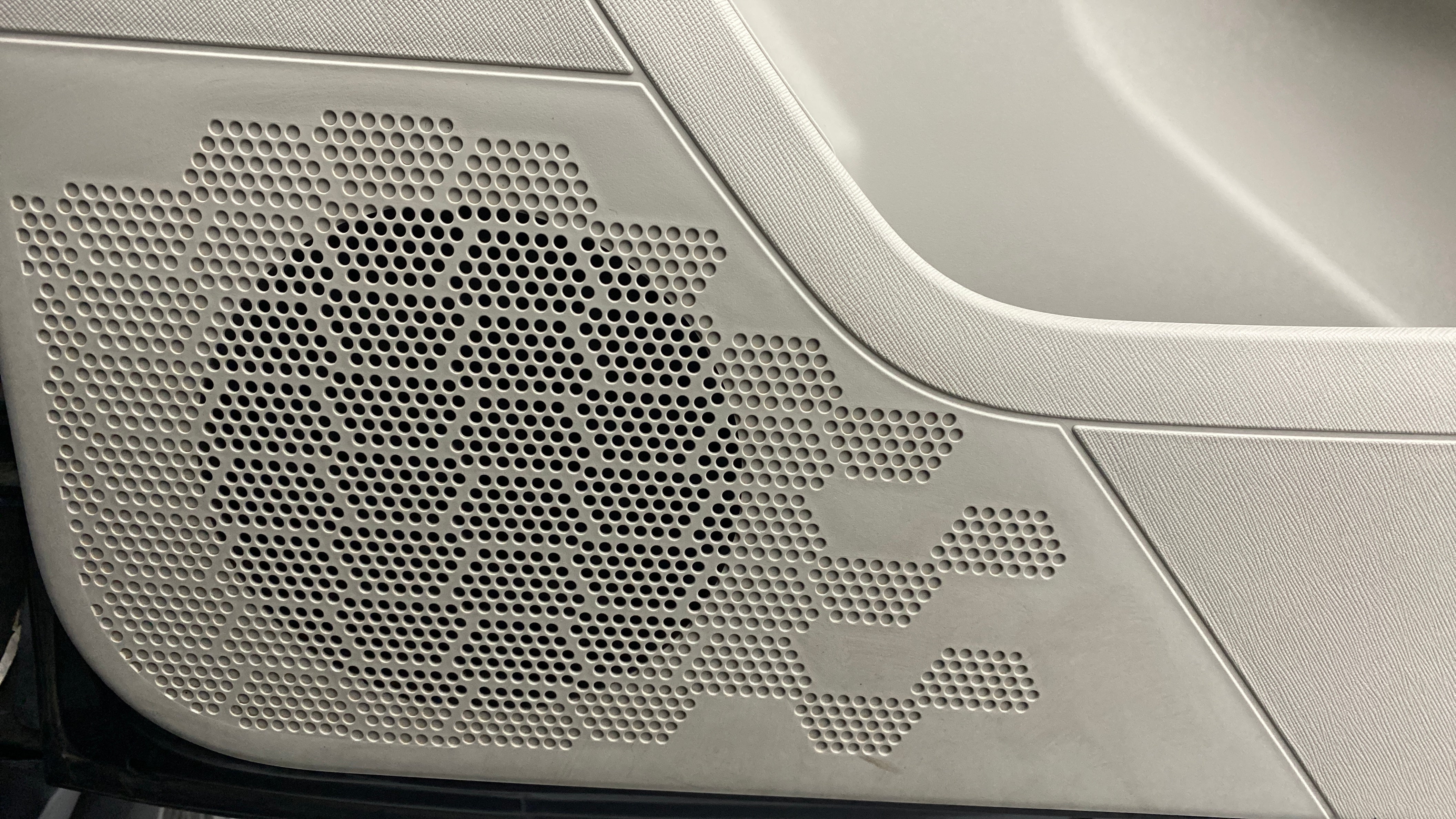 Speaker grille on the interior door panel of a Tata Nexon 2017-2023