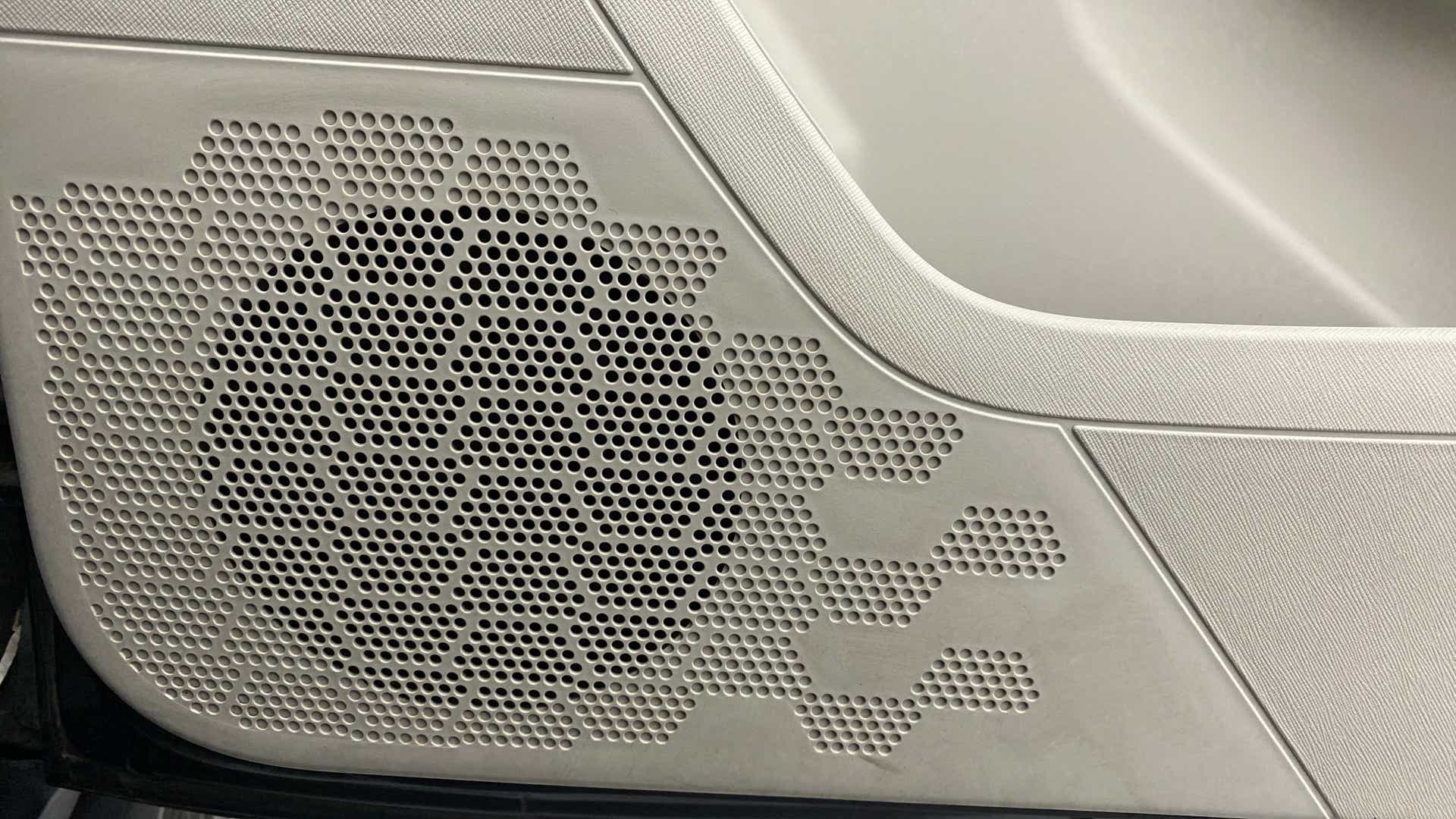 Speaker grille on the interior door panel of a Tata Nexon 2017-2023