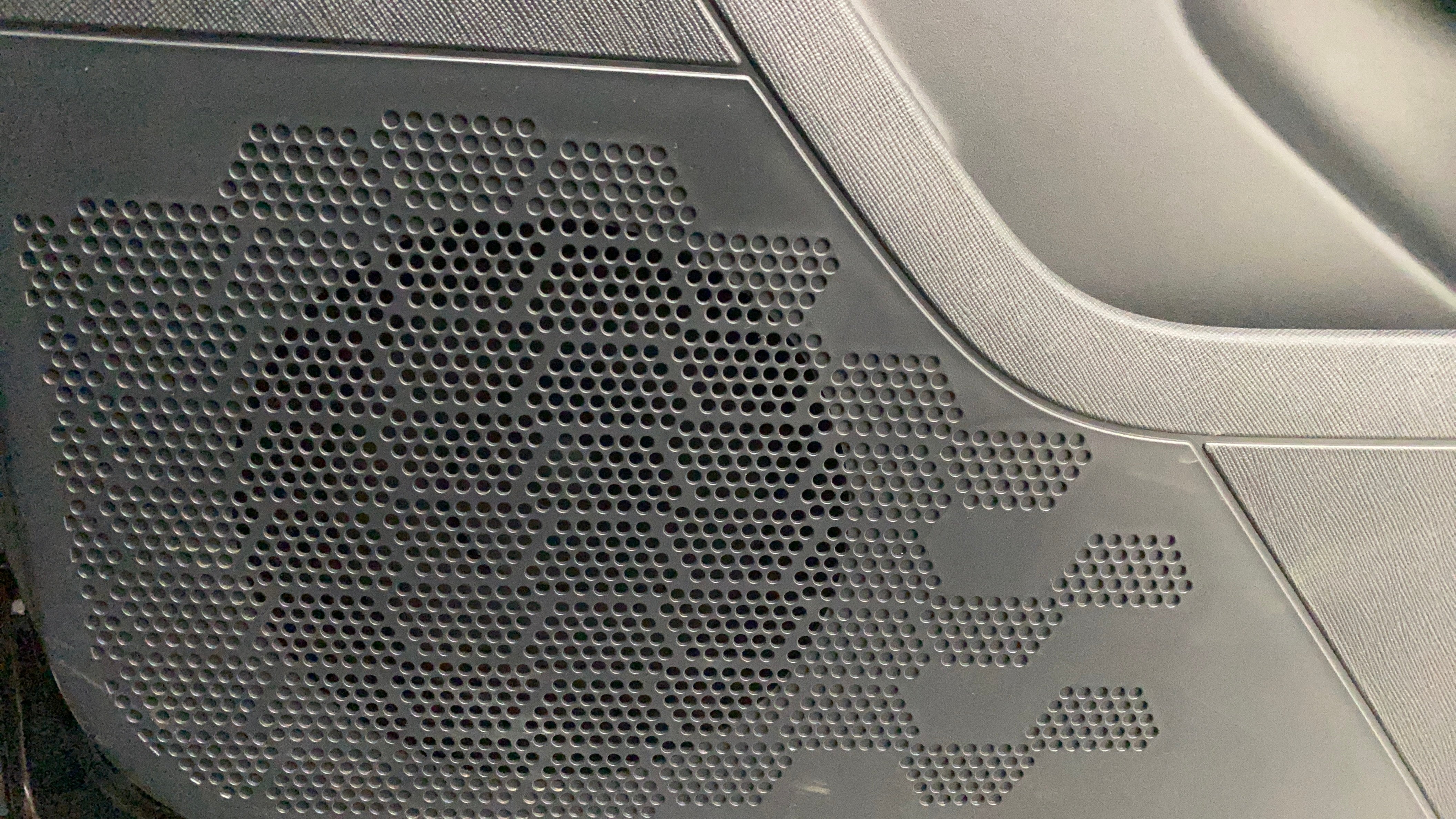 Speaker grille close-up of a Tata Nexon 2017-2023