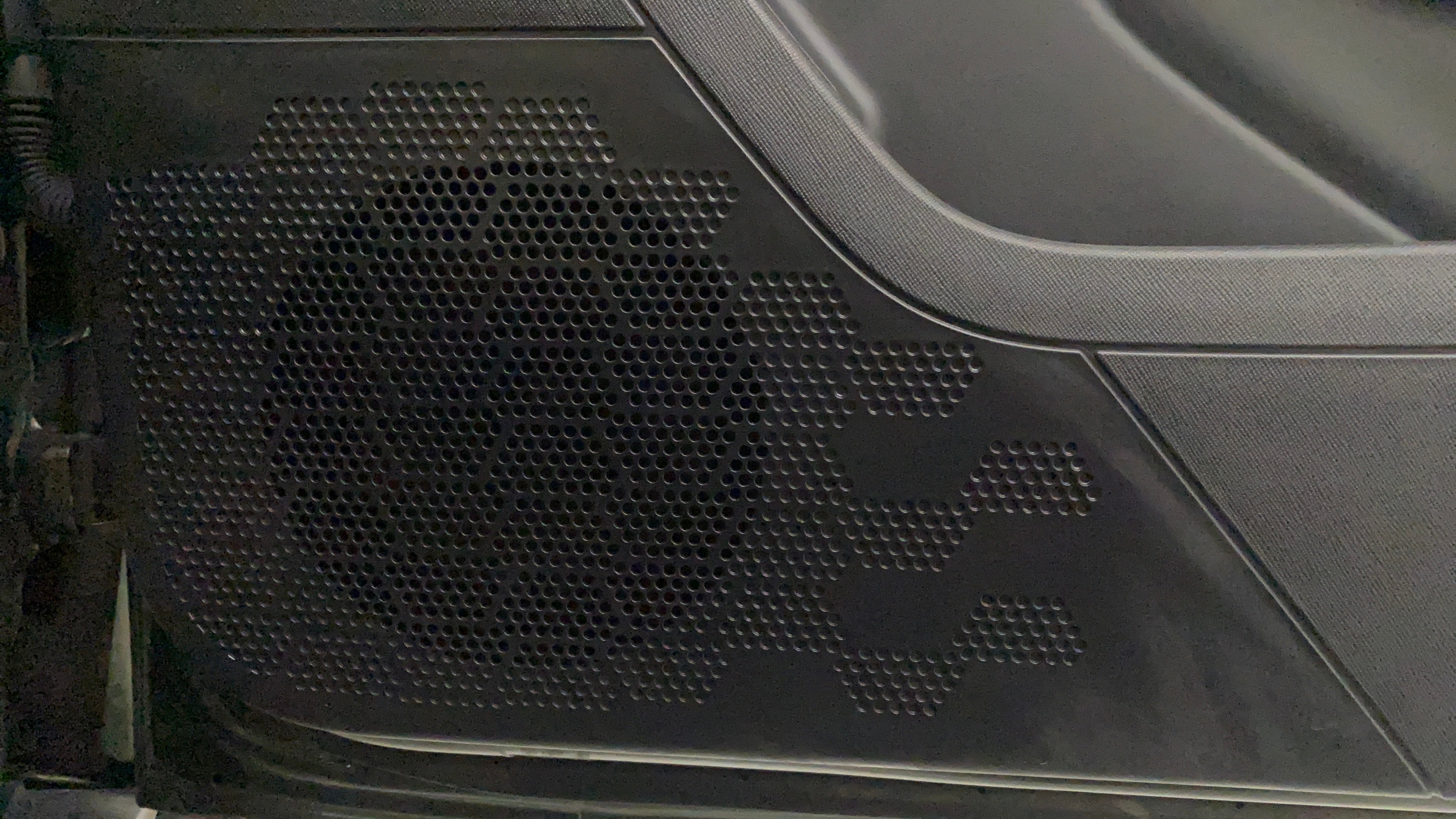 Speaker grille on a Tata Nexon 2017-2023 door panel