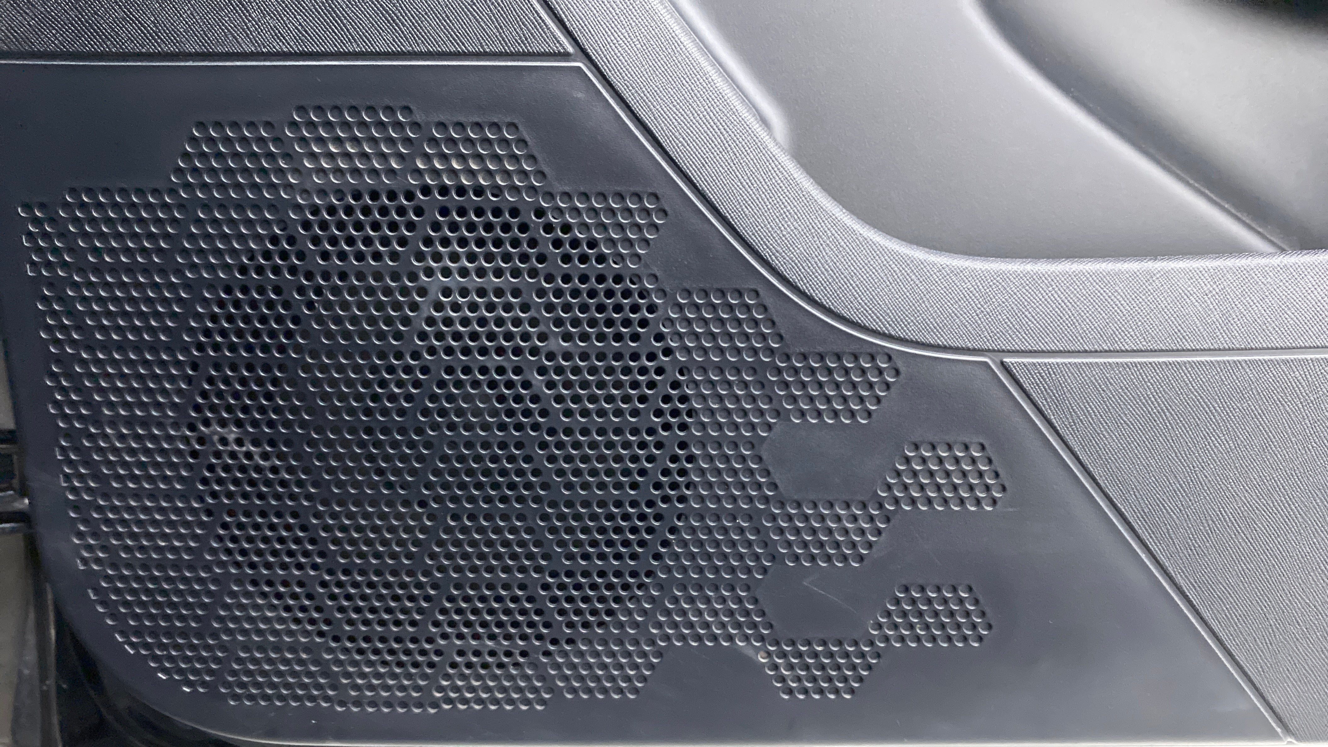 Speaker grille close-up of a Tata Nexon 2017-2023