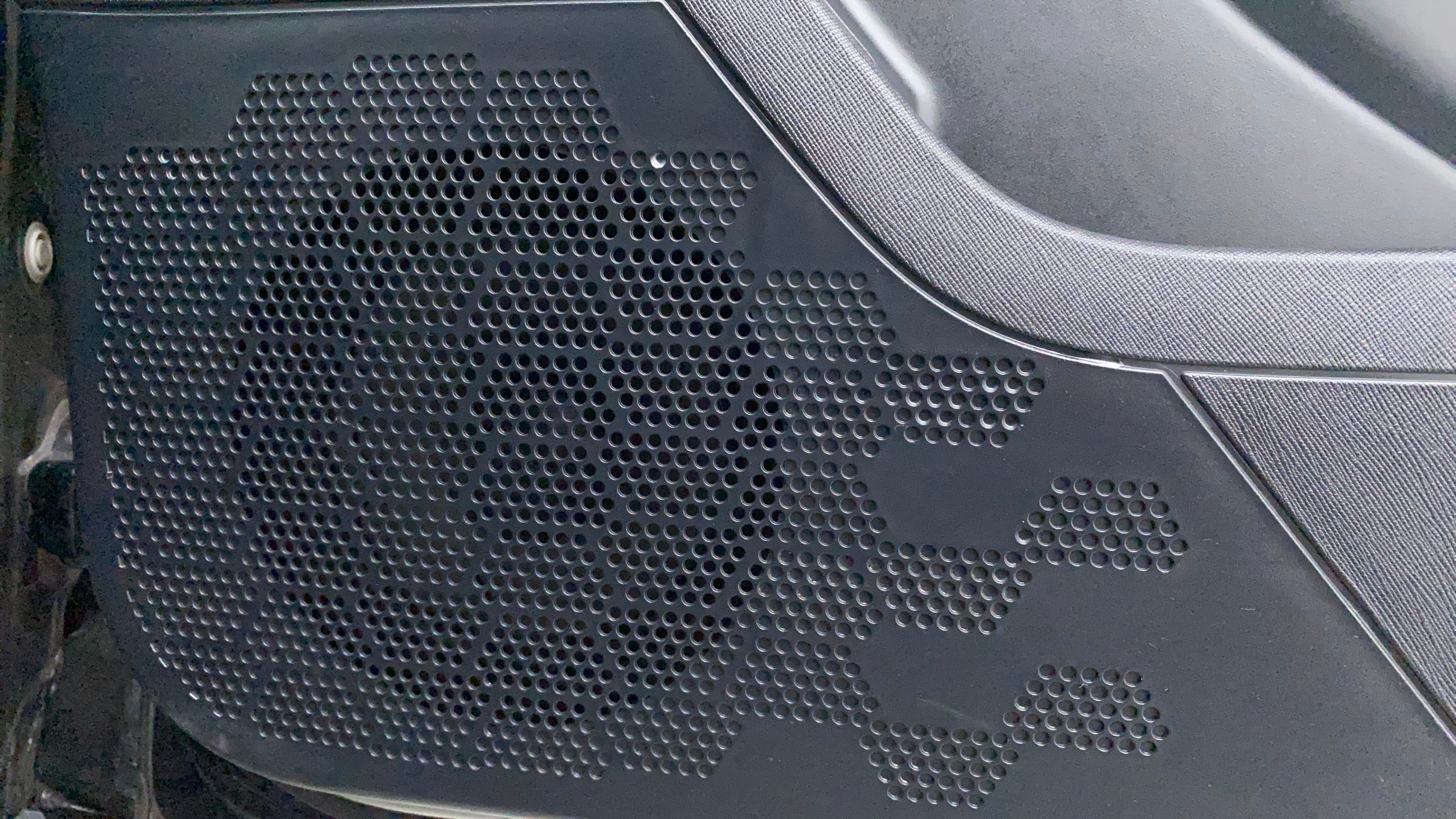 Speaker grille close-up of a Tata Nexon 2017-2023