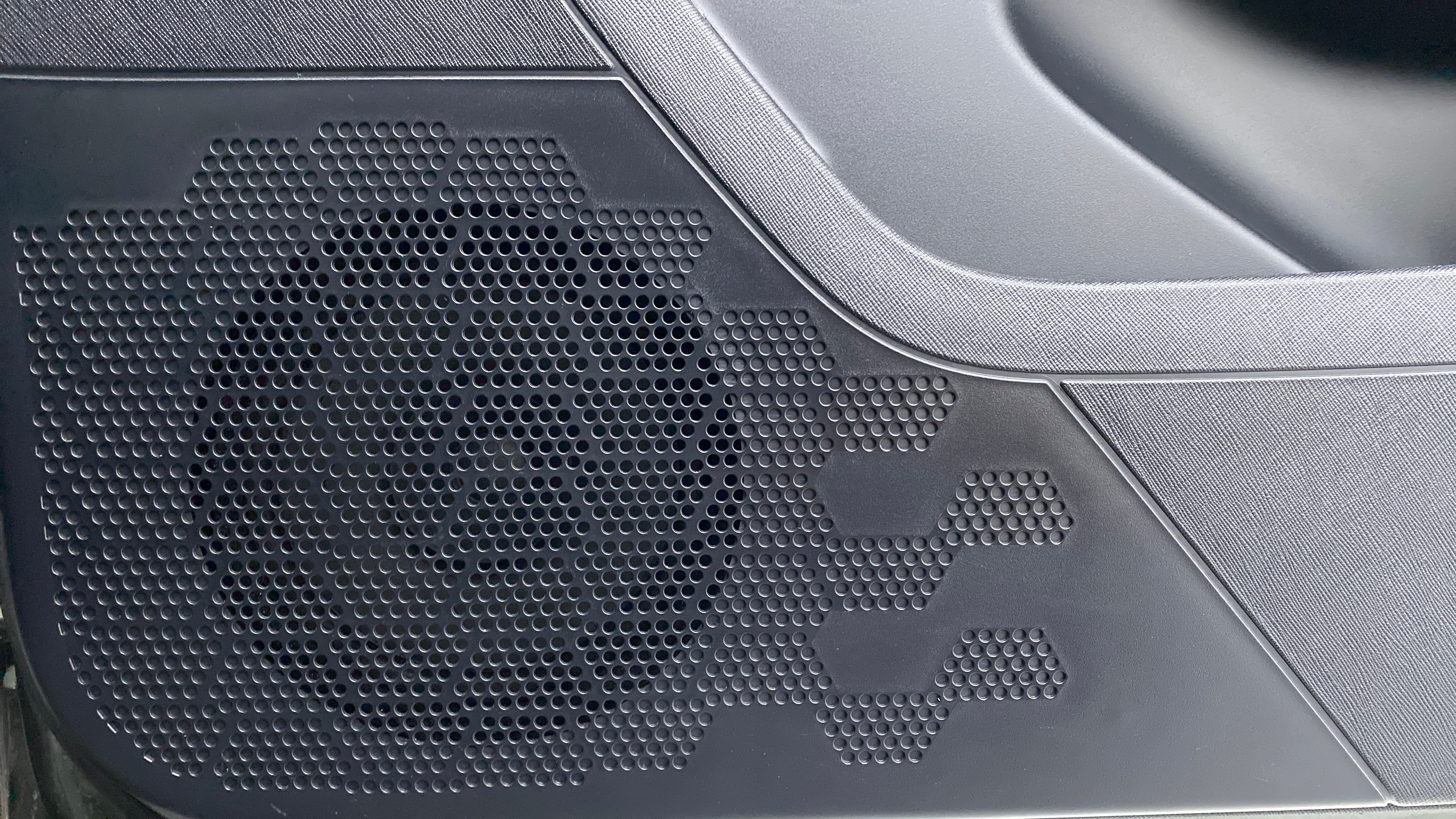 Speaker grille close-up of a Tata Nexon 2017-2023