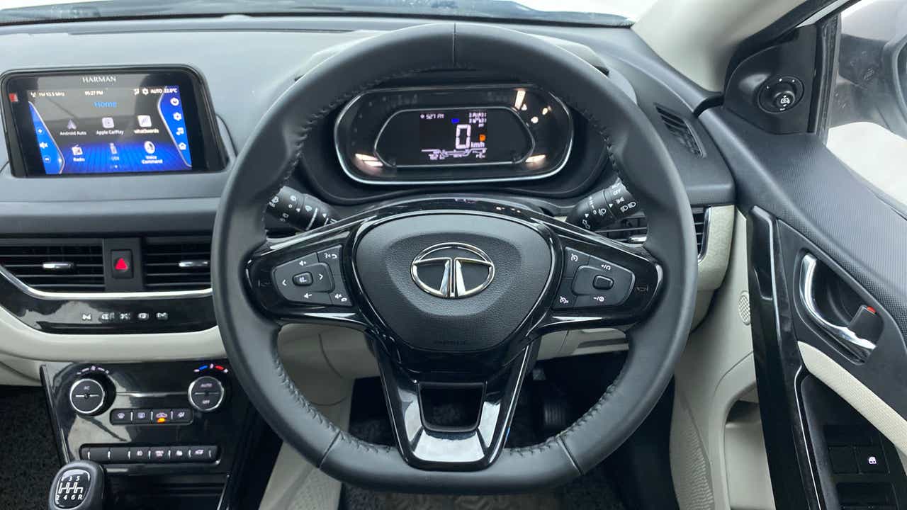 Interior dashboard view of a Tata Nexon 2017-2023.