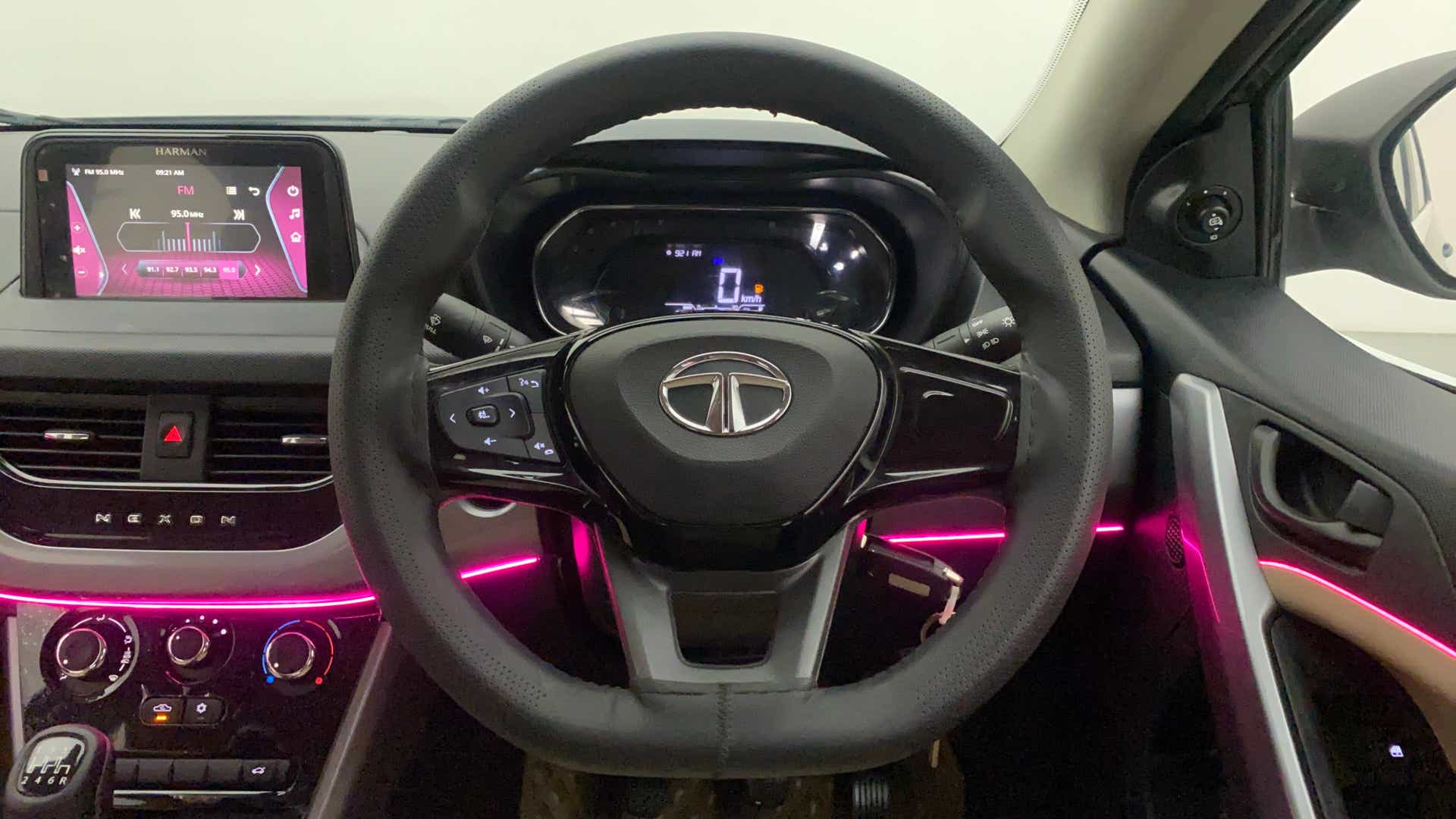Interior dashboard of a Tata Nexon 2017-2023