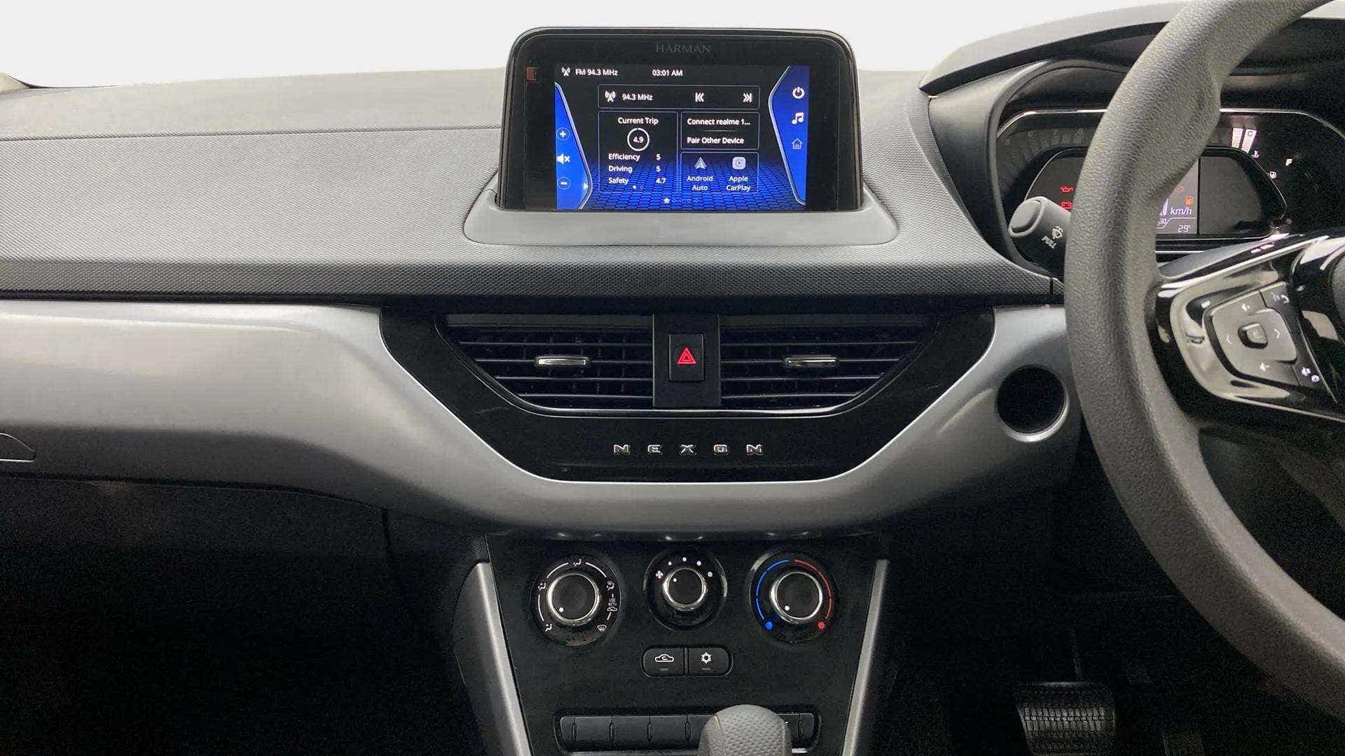 Dashboard view of a Tata Nexon 2017-2023