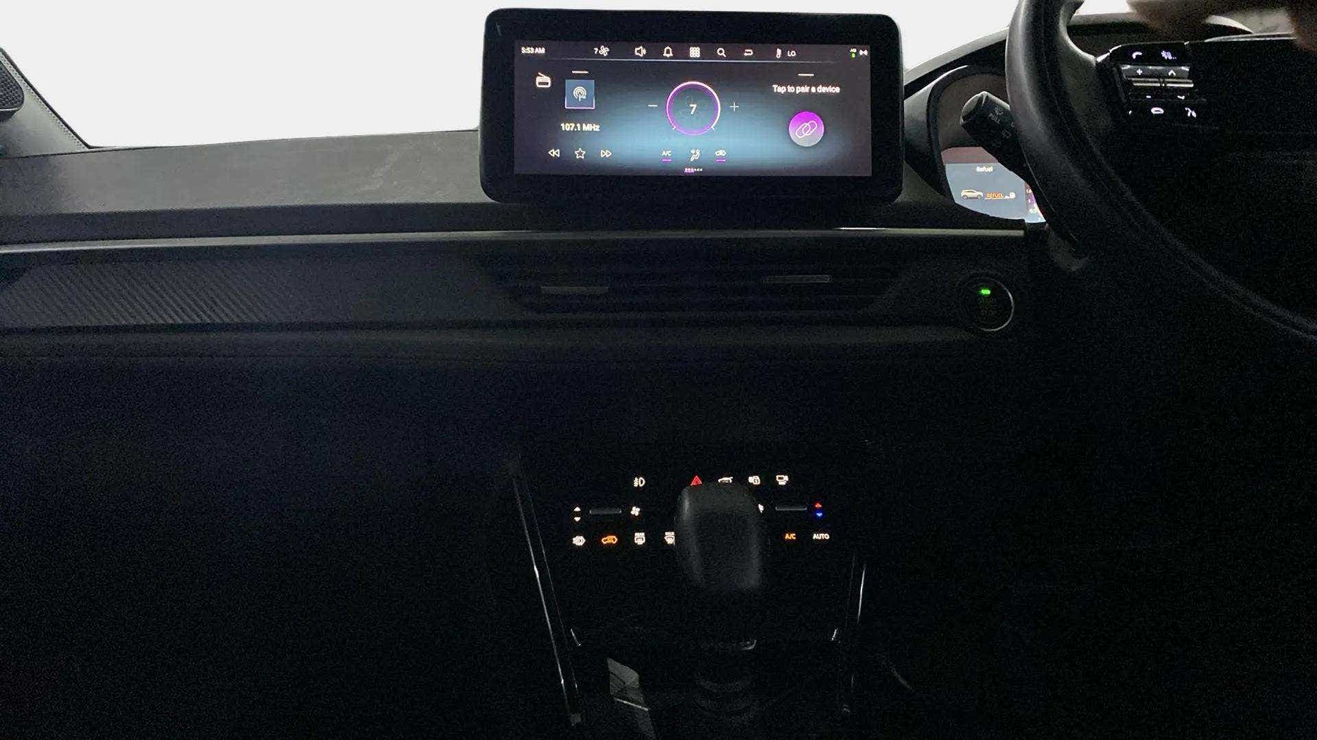 Interior dashboard view of a Tata Nexon 2017-2023
