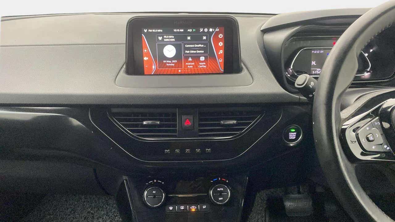 Dashboard and infotainment of a Tata Nexon 2017-2023