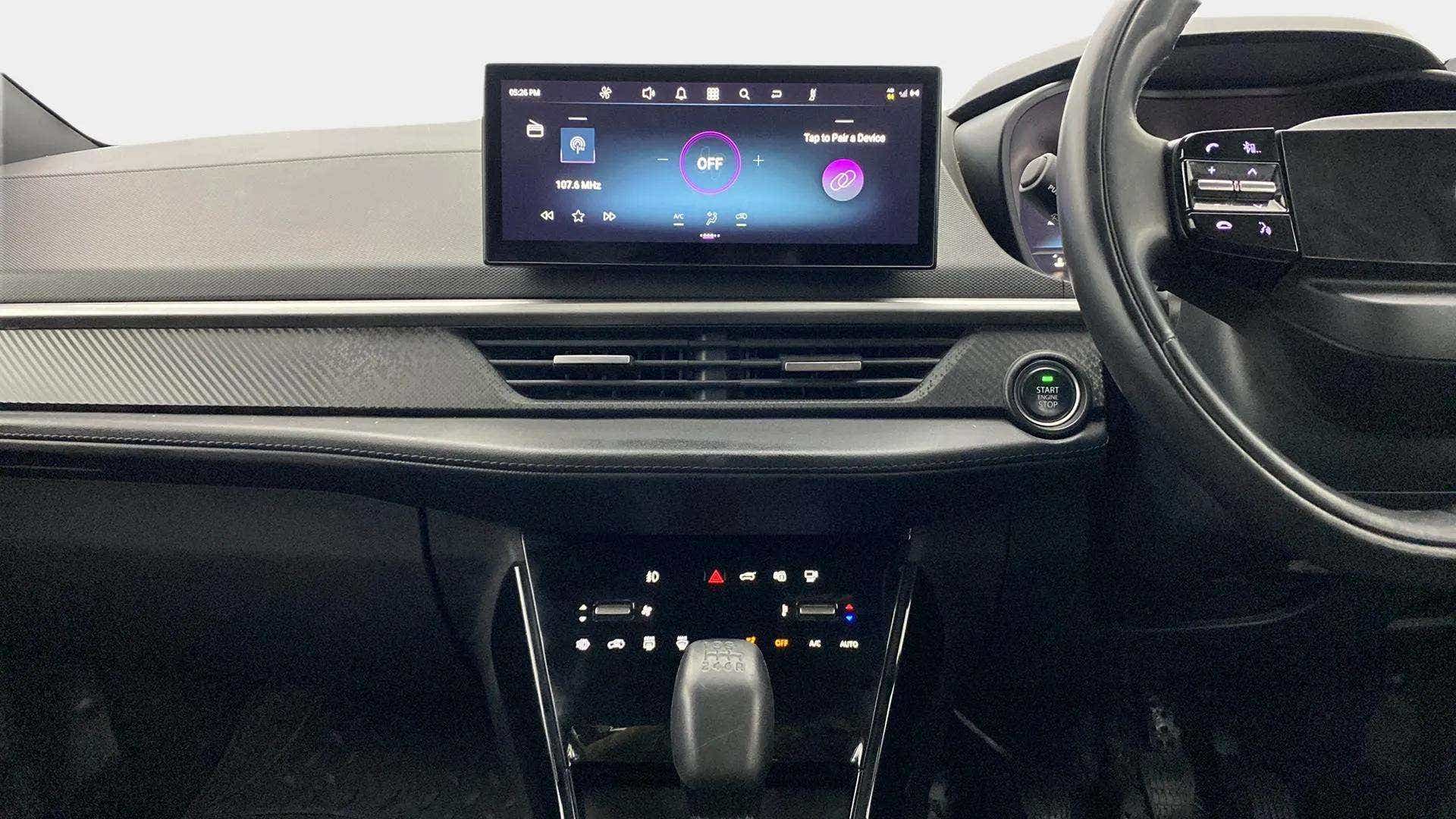 Interior dashboard of a Tata Nexon 2017-2023