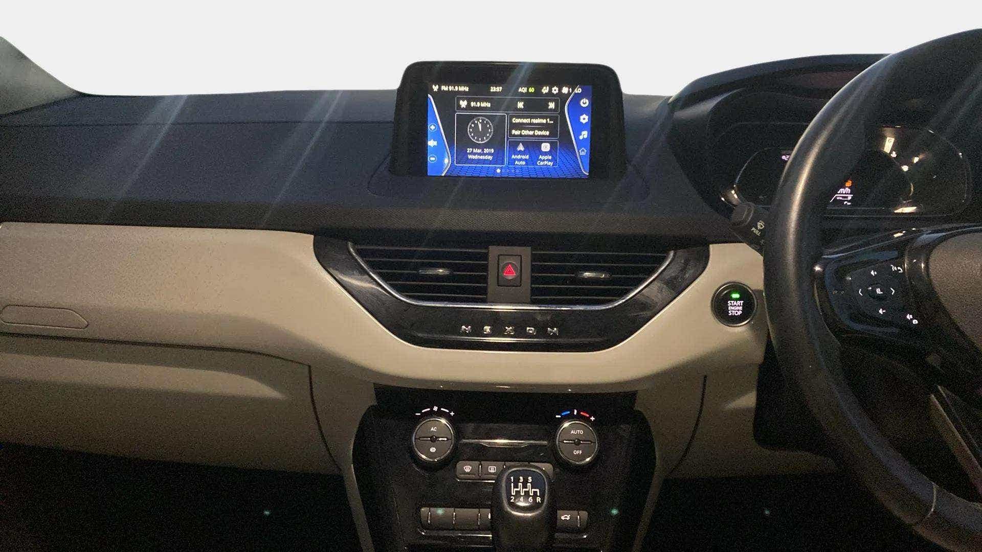 Dashboard view of a Tata Nexon 2017-2023