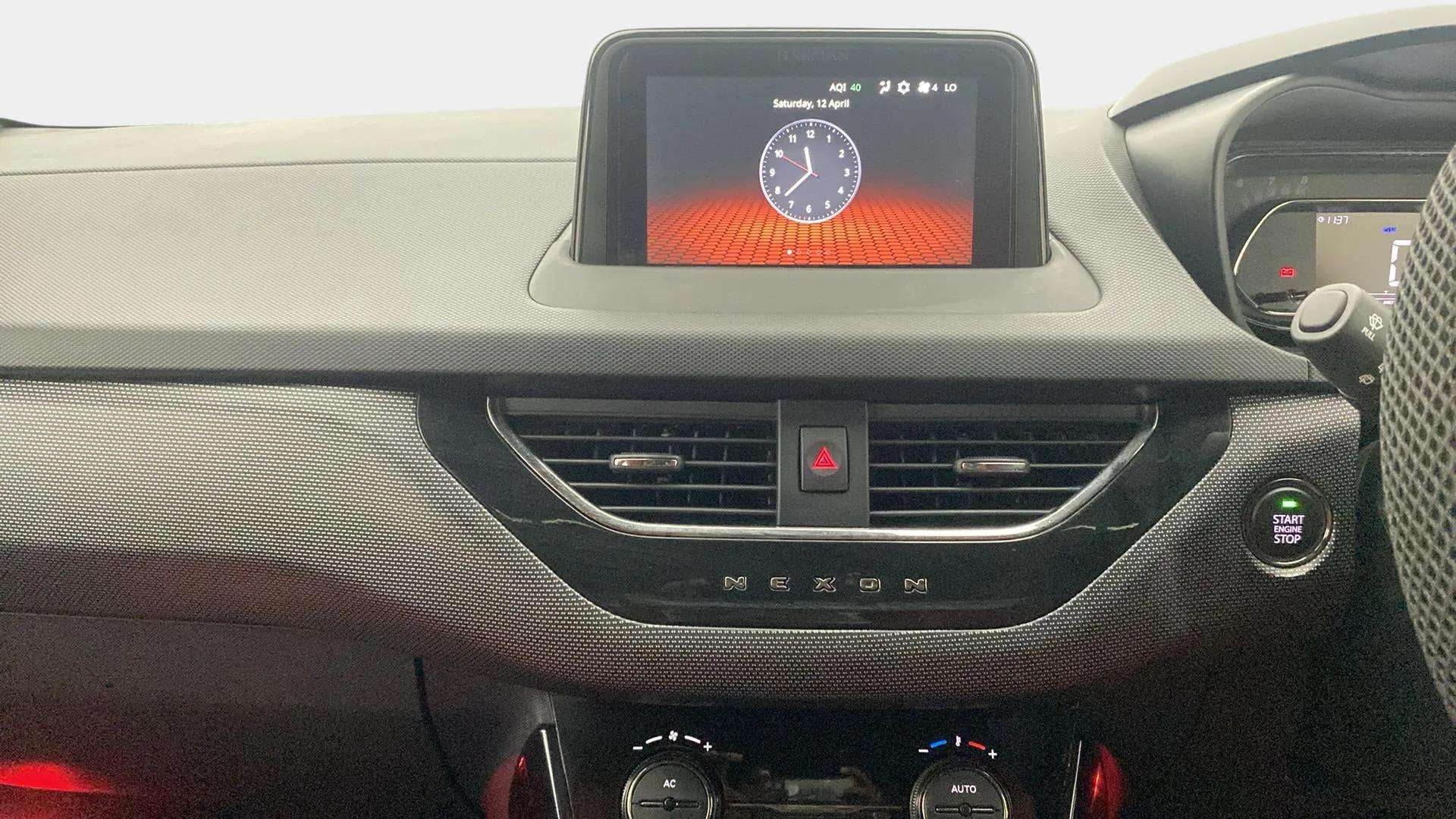 Dashboard view of a Tata Nexon 2017-2023