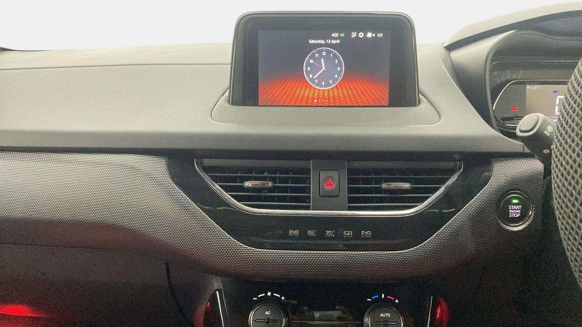 Dashboard view of a Tata Nexon 2017-2023
