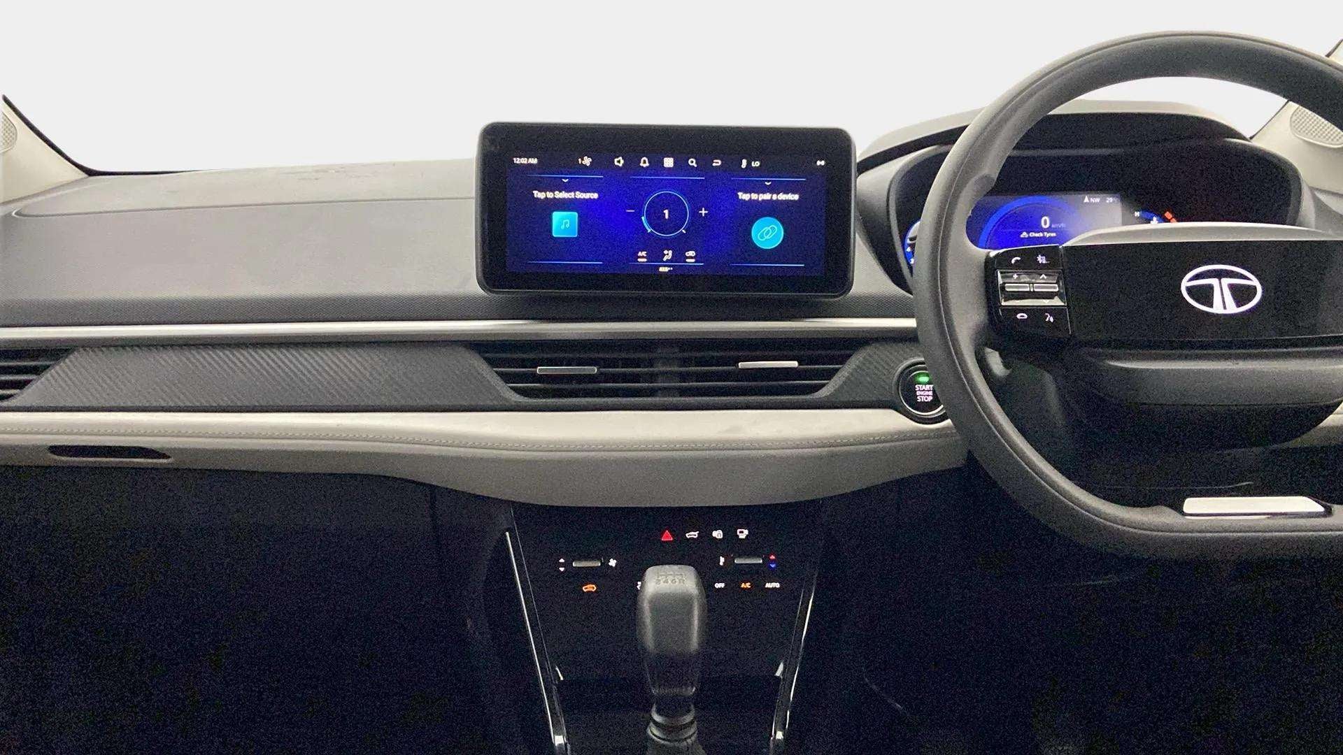 Interior dashboard of a Tata Nexon 2017-2023