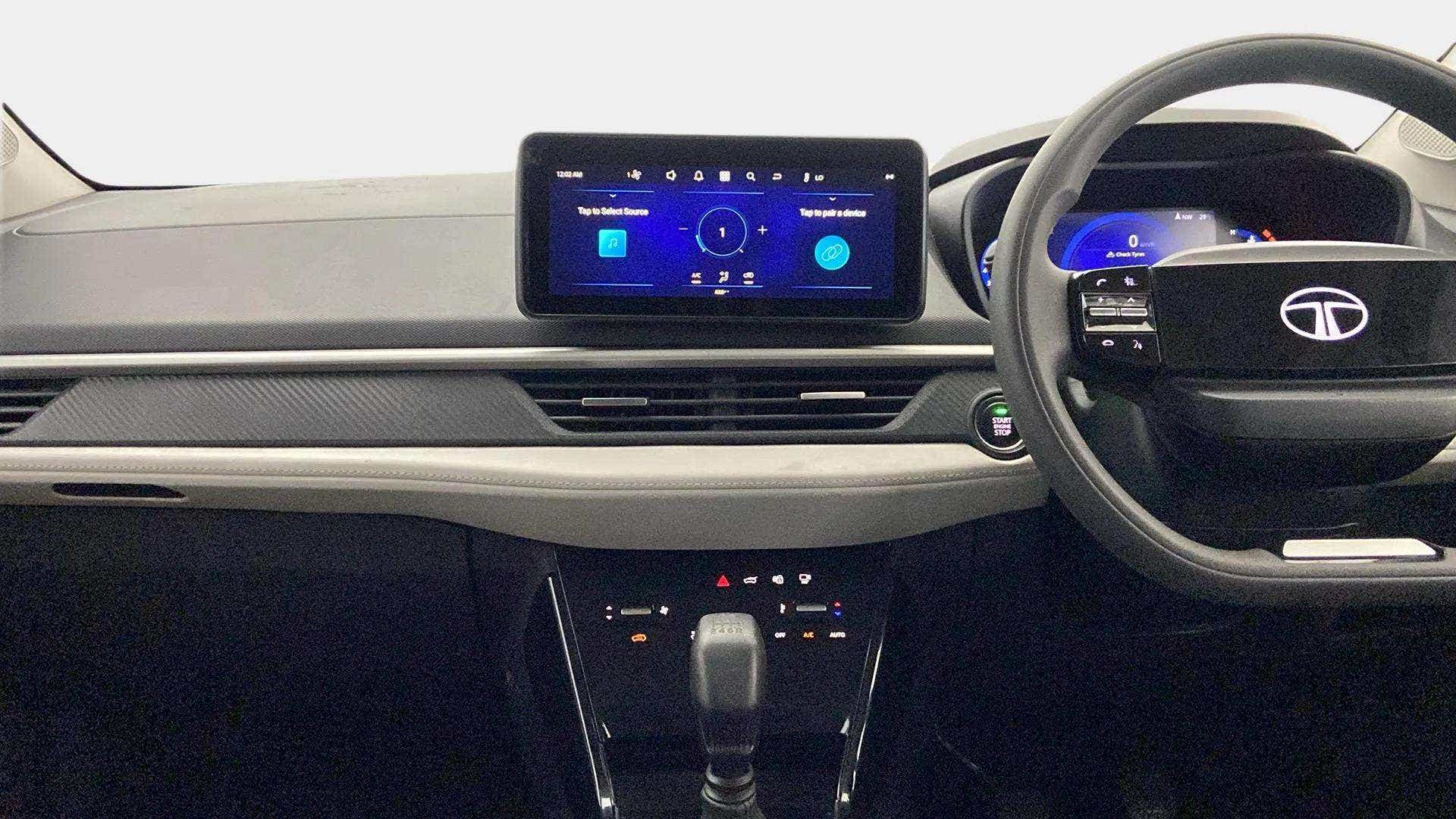 Interior dashboard of a Tata Nexon 2017-2023