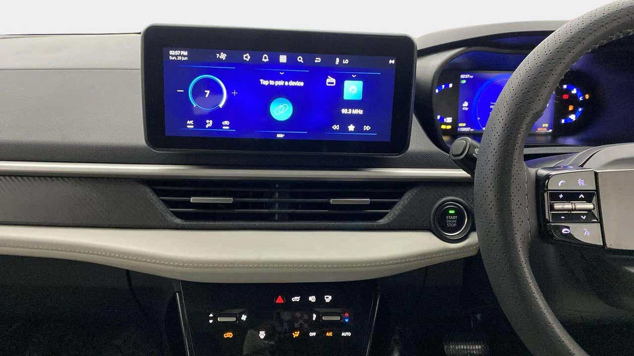 Interior dashboard of a Tata Nexon