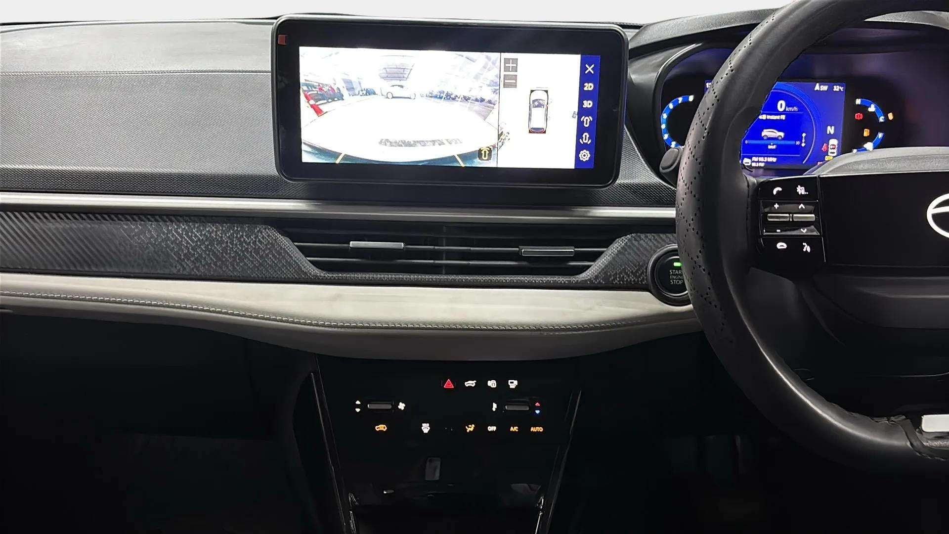 Interior dashboard view of a Tata Nexon