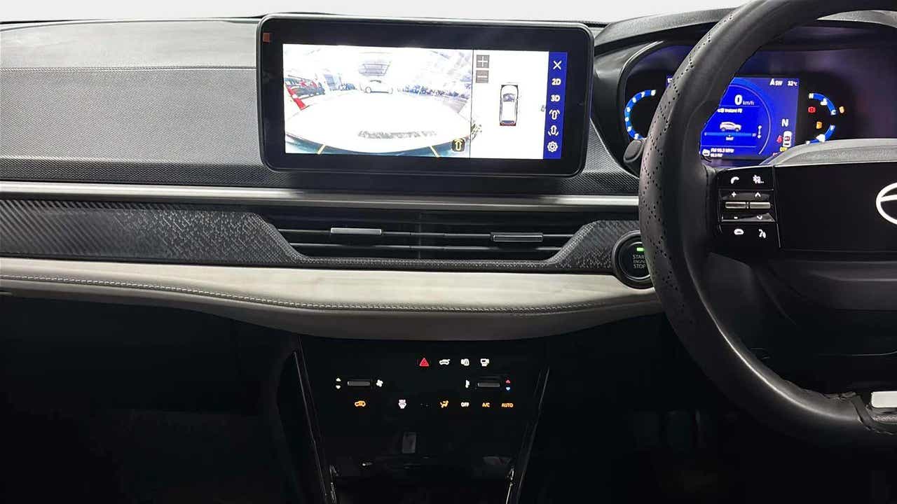 Interior dashboard view of a Tata Nexon