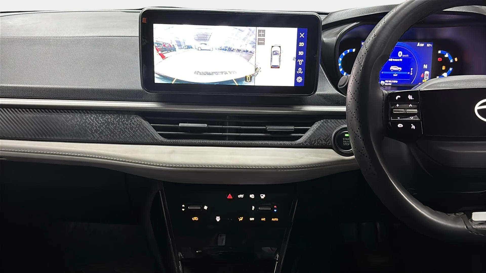 Interior dashboard view of a Tata Nexon
