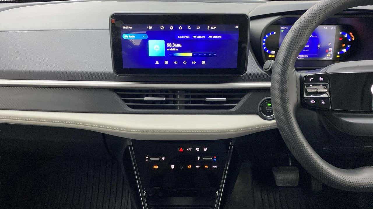 Interior dashboard of a Tata Nexon