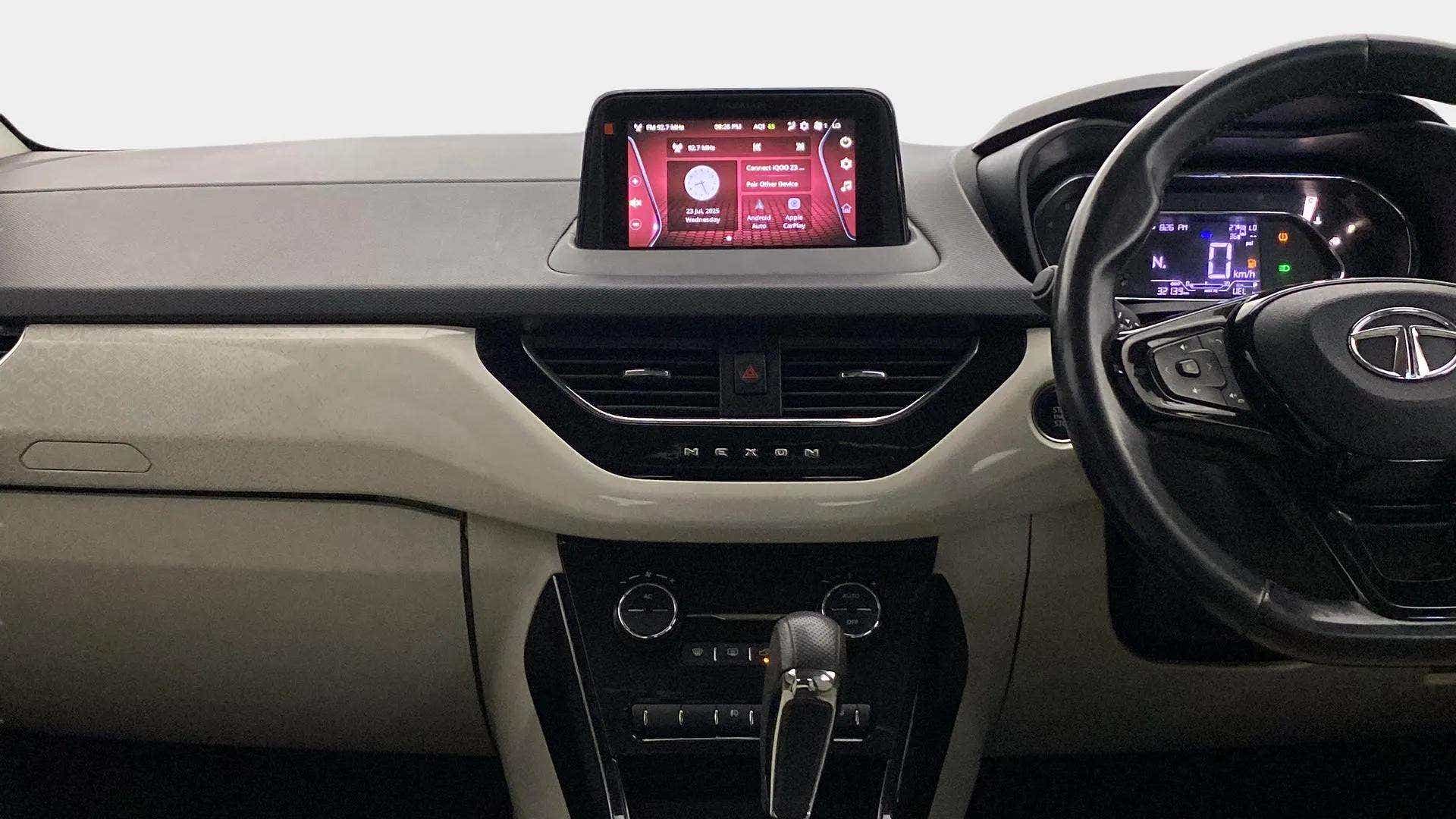Interior dashboard of a Tata Nexon 2017-2023