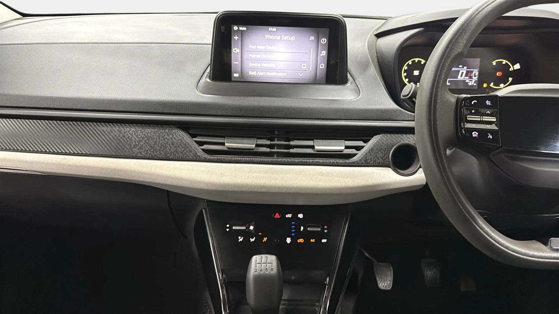 Interior dashboard of a Tata Nexon