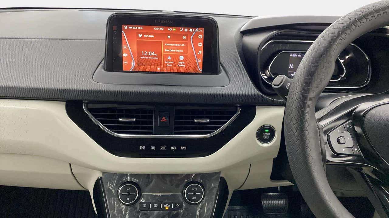 Dashboard view of a Tata Nexon 2017-2023