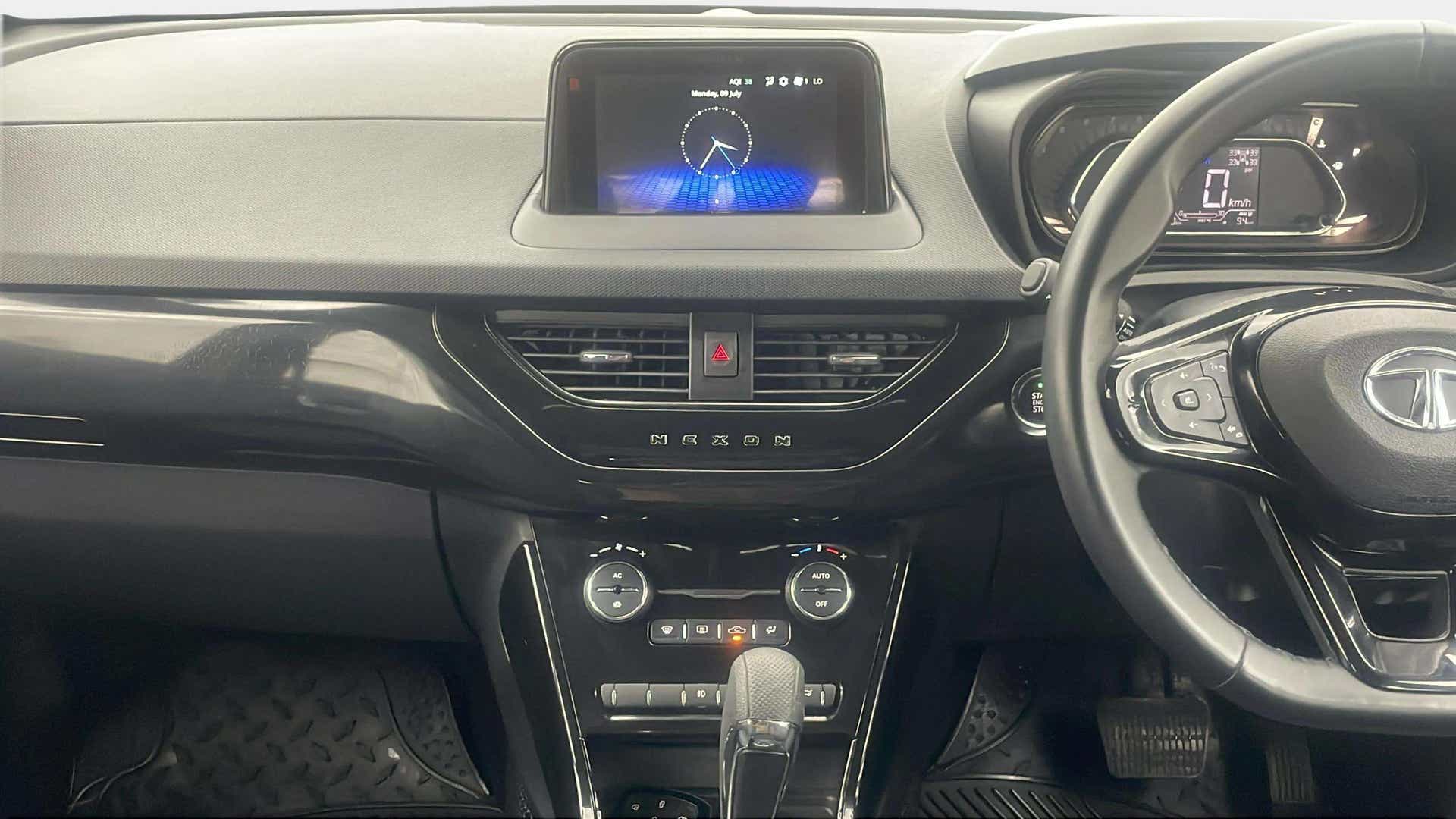 Dashboard view of a Tata Nexon 2017-2023