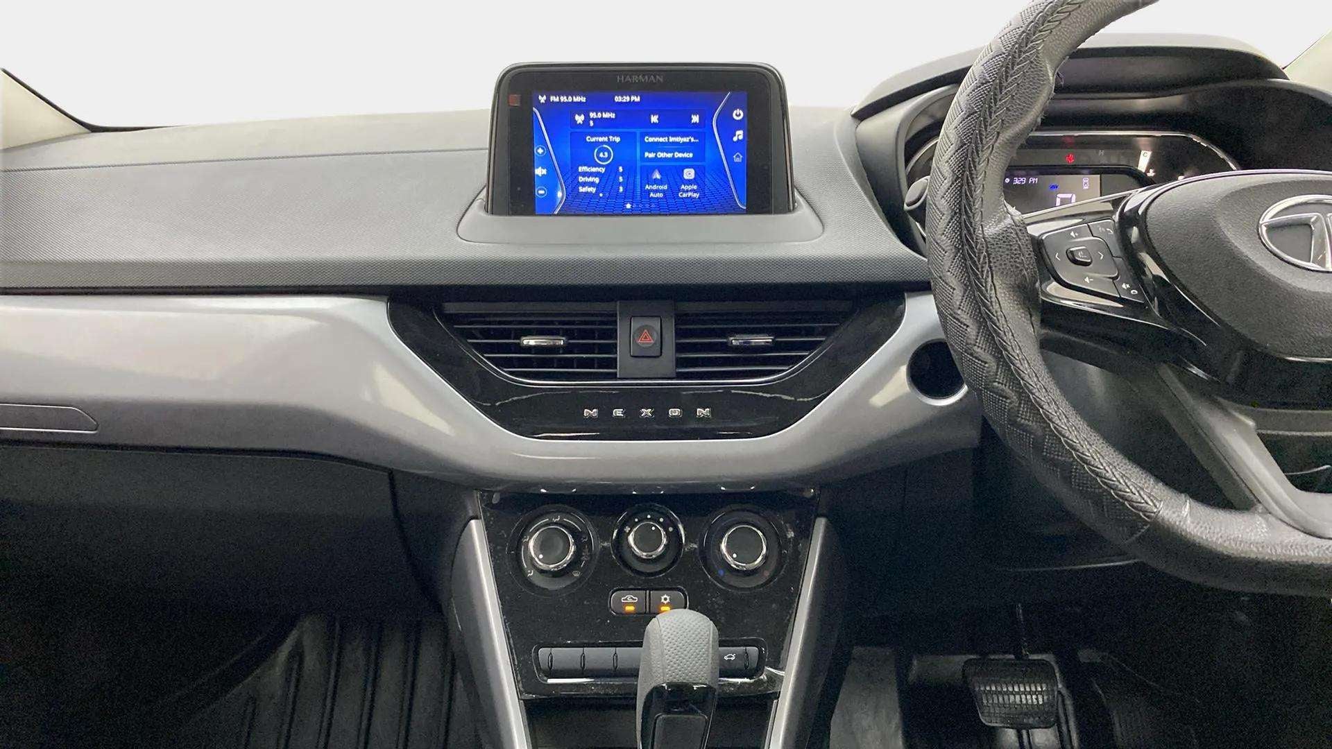 Dashboard and center console of a Tata Nexon 2017-2023