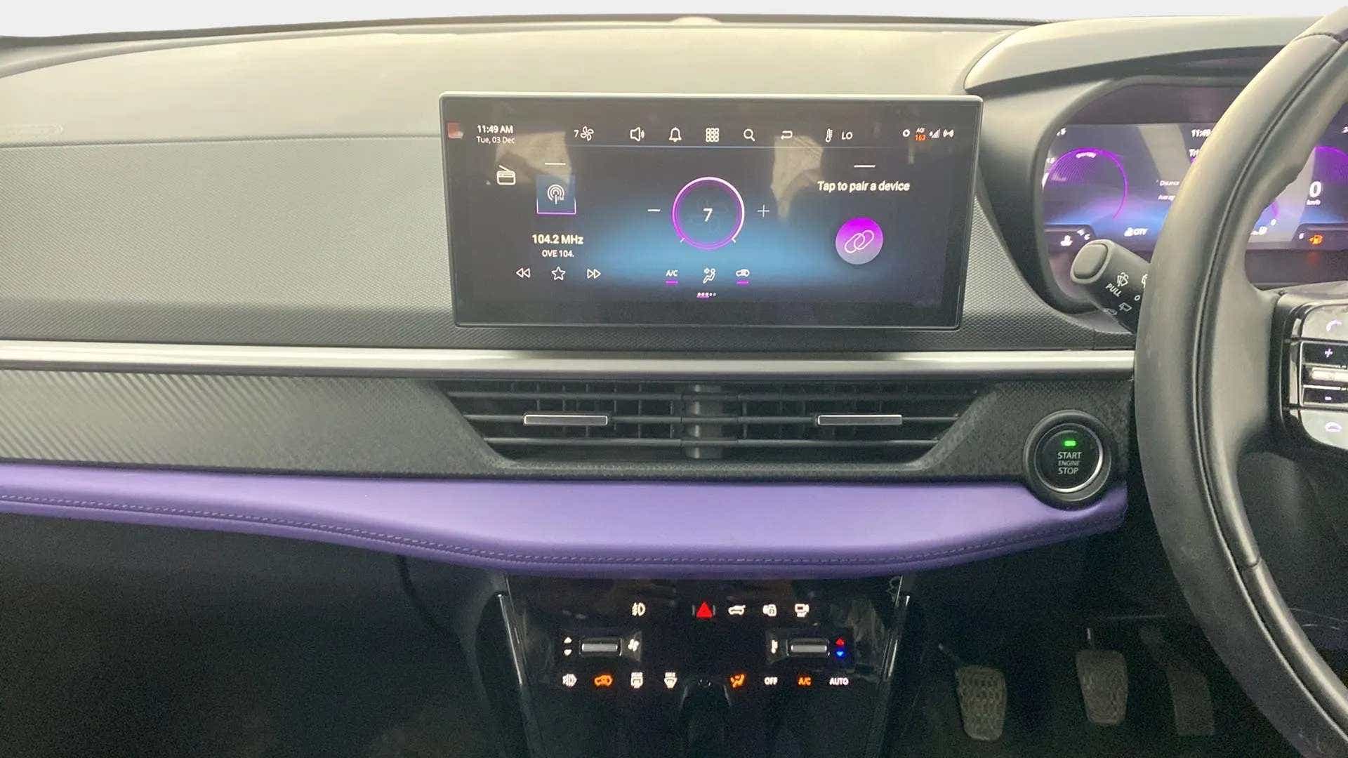 Dashboard view of a Tata Nexon