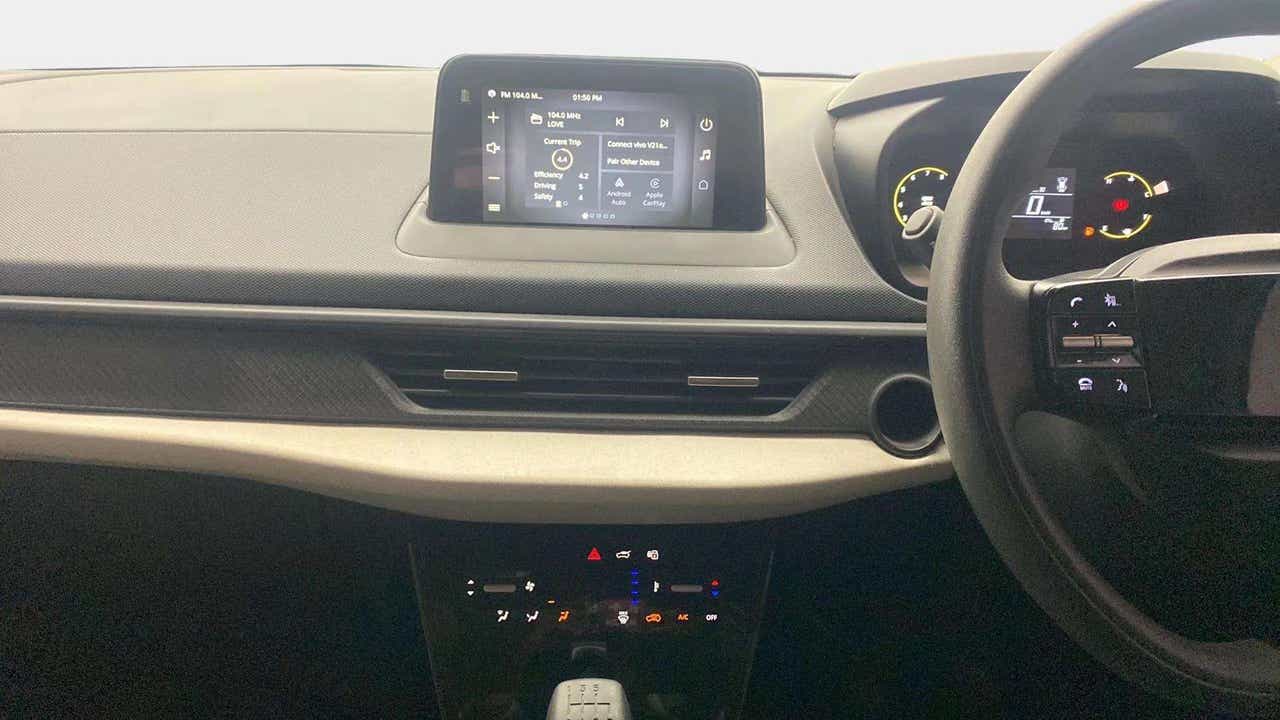 Dashboard and infotainment display of a Tata Nexon 2017-2023