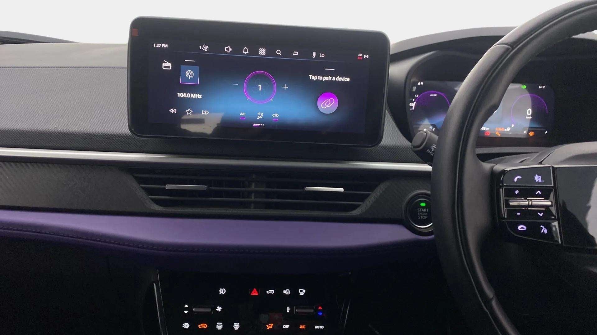 Dashboard view of a Tata Nexon 2017-2023