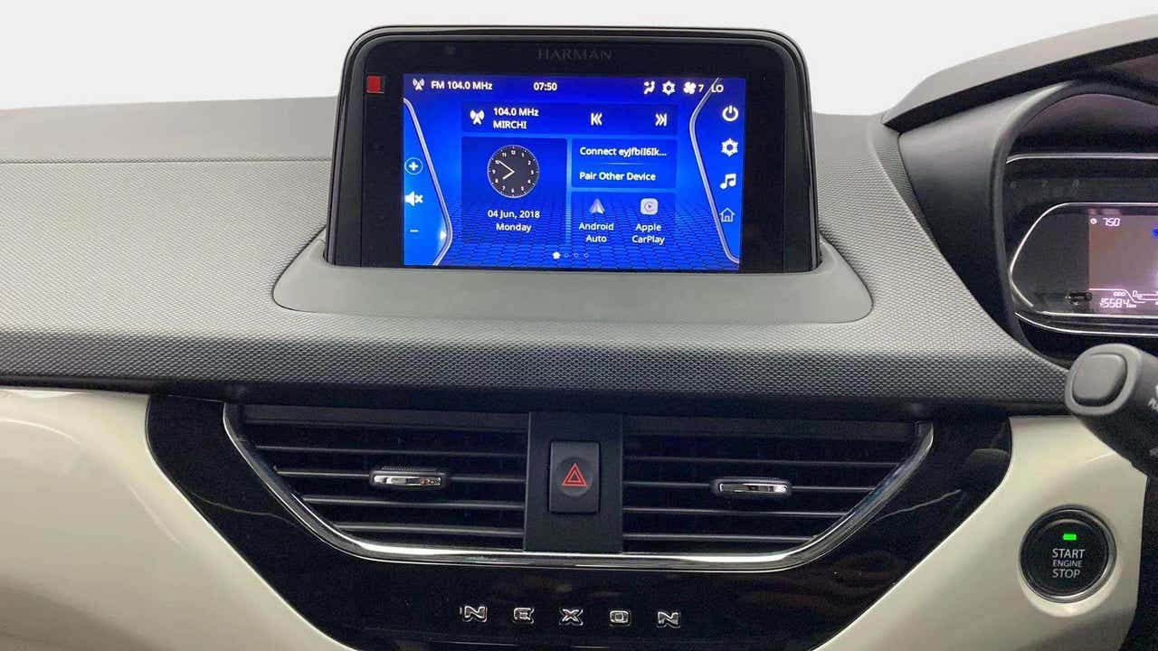 Dashboard and infotainment system of a Tata Nexon 2017-2023