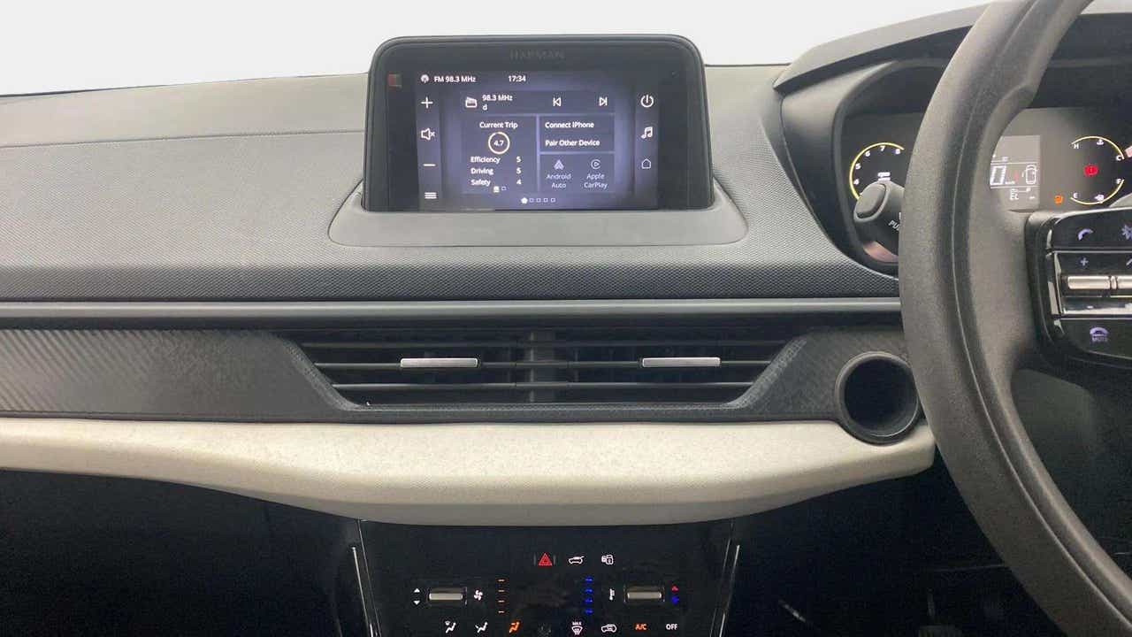 Dashboard view of a Tata Nexon 2017-2023