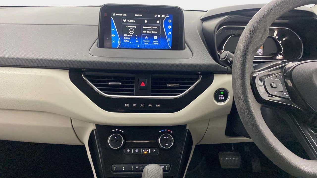 Dashboard view of a Tata Nexon 2017-2023