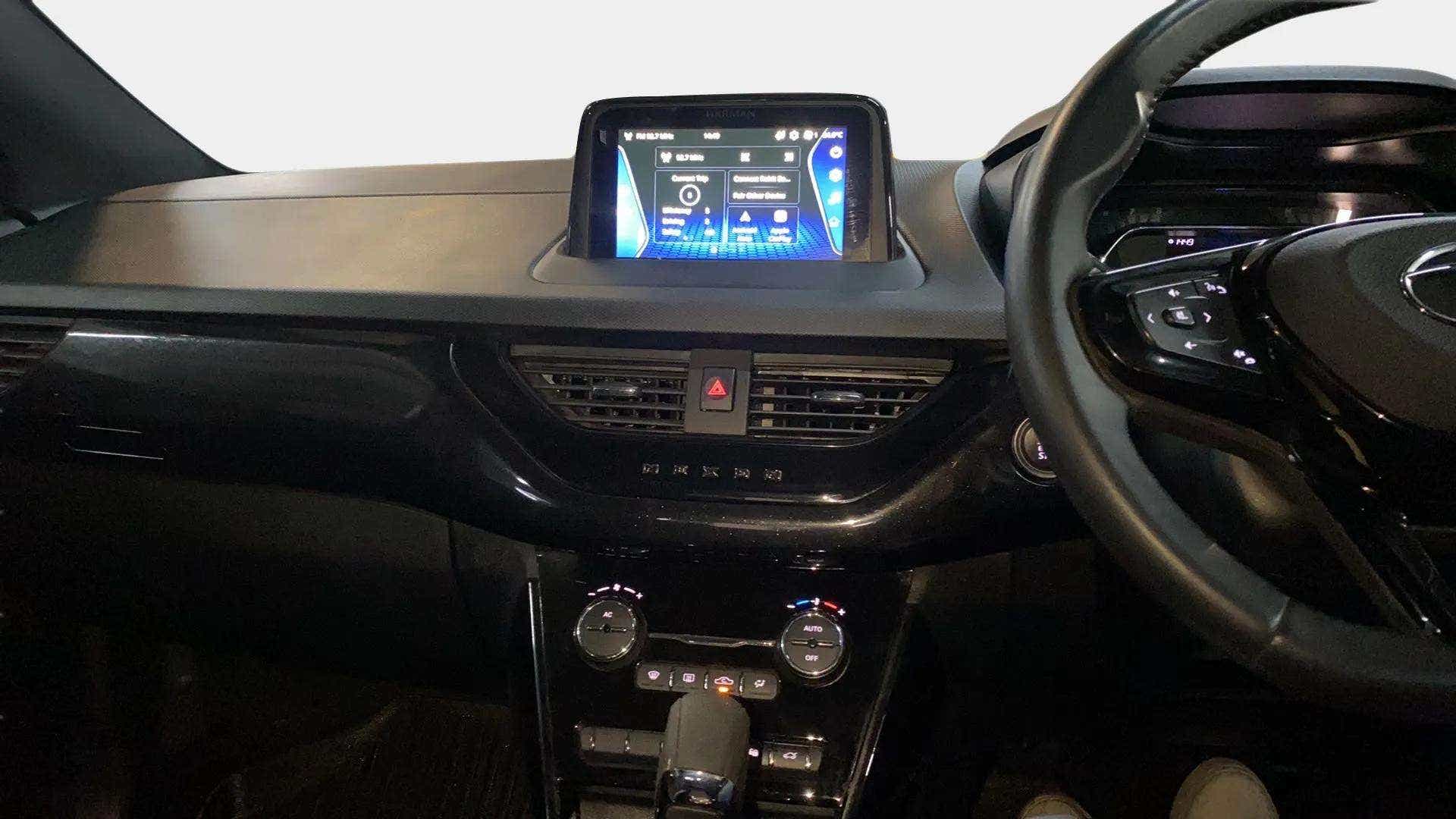 Dashboard and infotainment display of a Tata Nexon 2017-2023