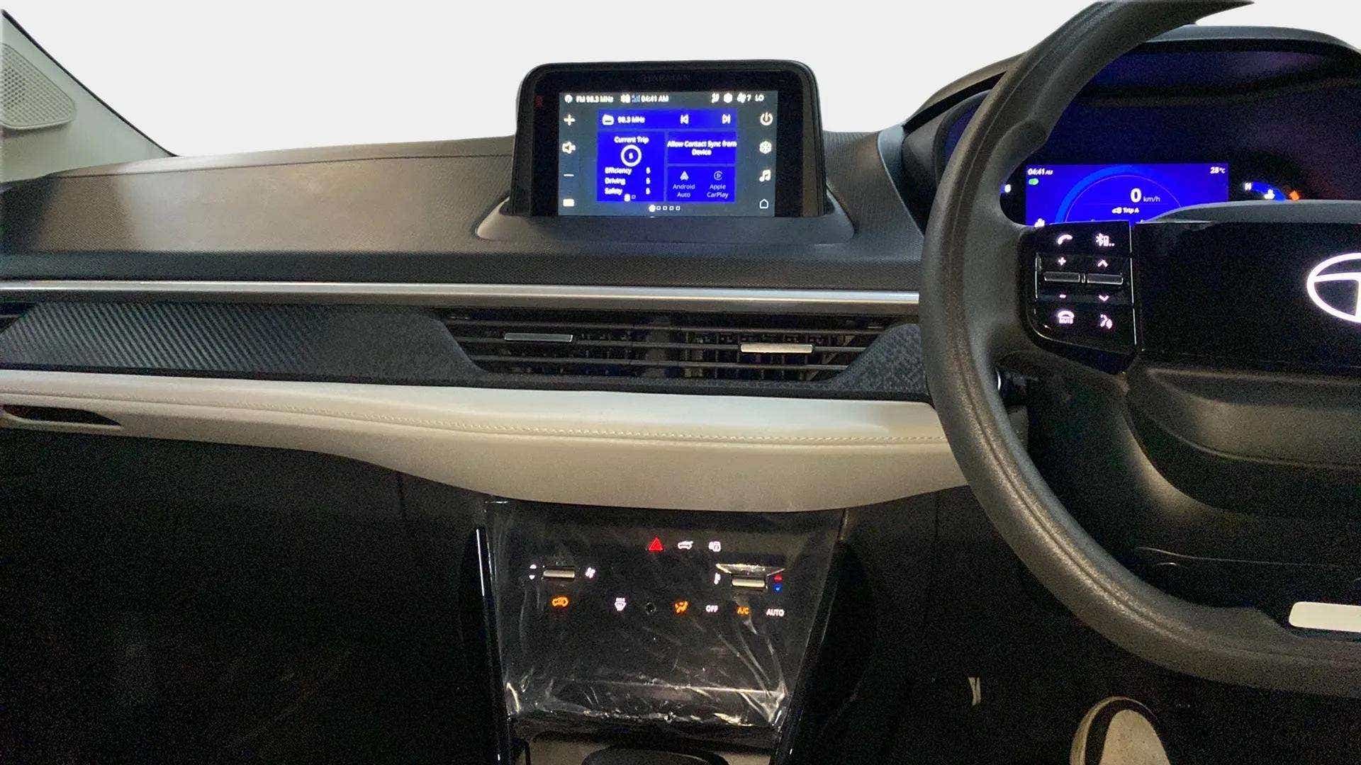 Interior dashboard of a Tata Nexon