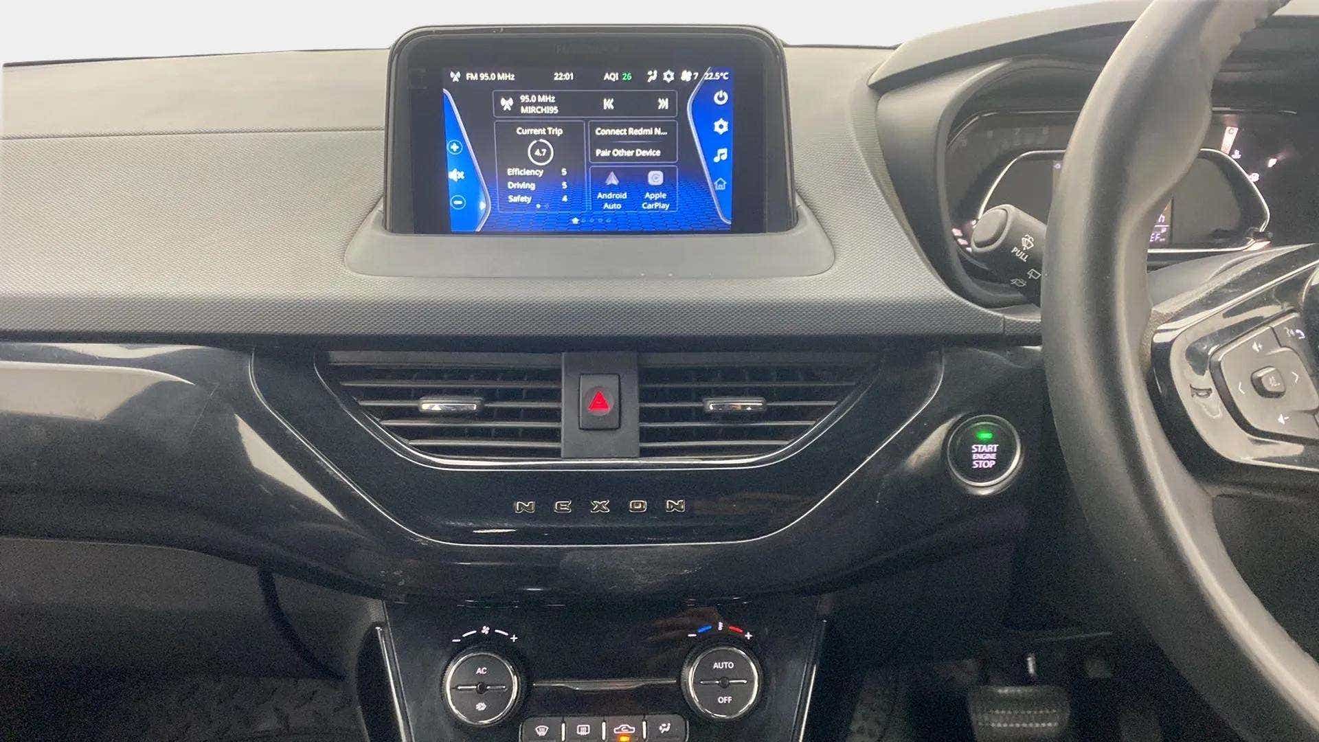 Dashboard view of a Tata Nexon 2017-2023