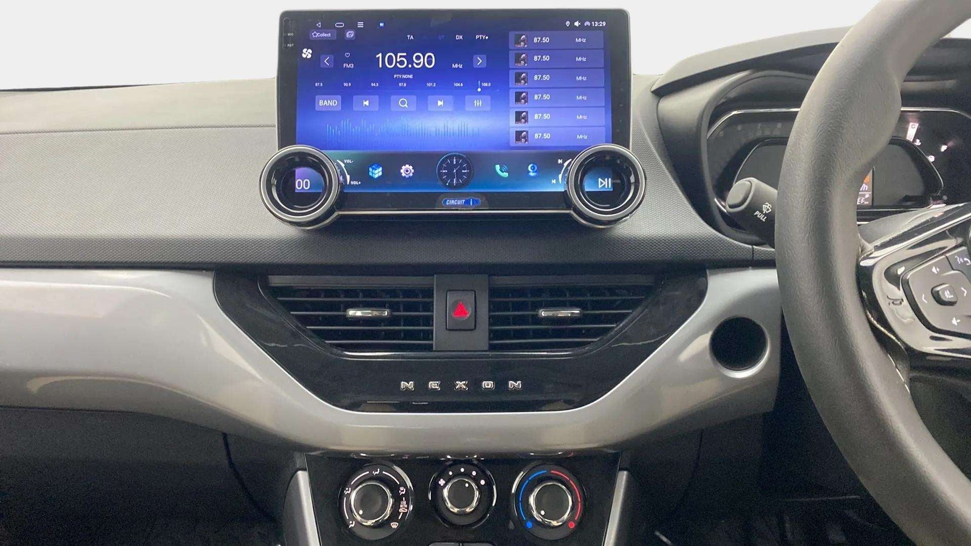 Dashboard view of a Tata Nexon 2017-2023