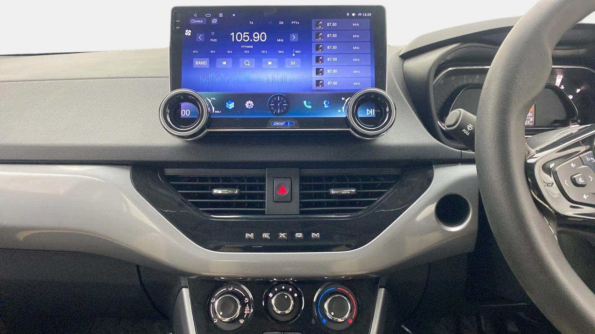 Dashboard view of a Tata Nexon 2017-2023