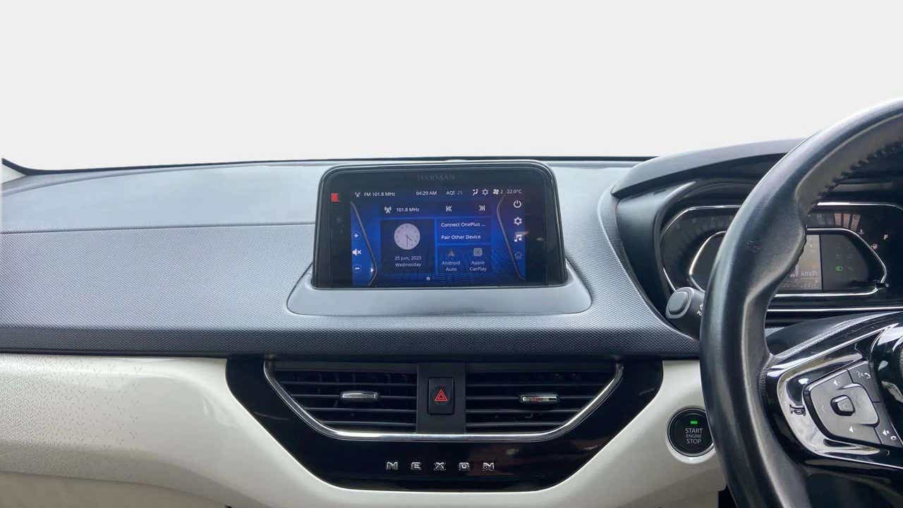 Dashboard and touchscreen view of a Tata Nexon 2017-2023