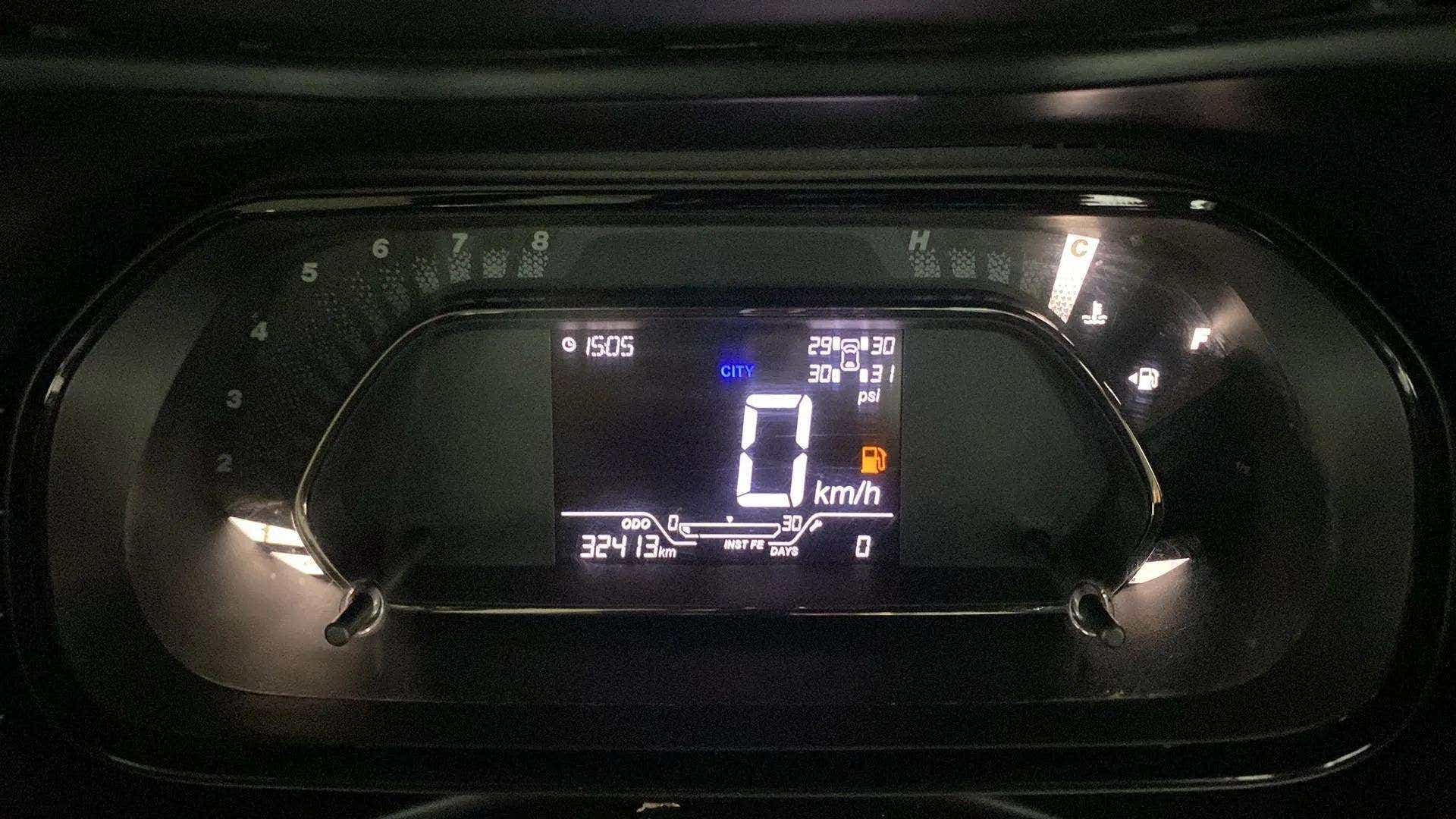 Instrument cluster of a Tata Nexon 2017-2023