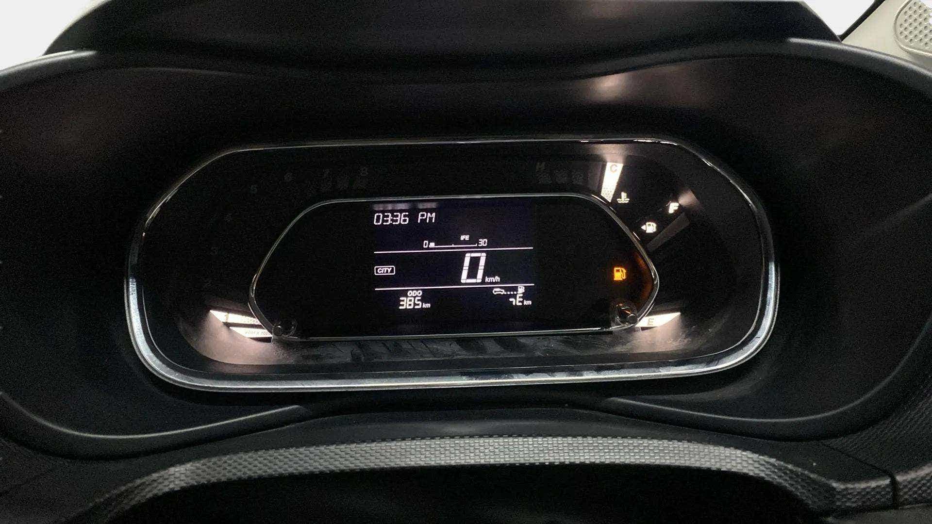 Instrument cluster of a Tata Nexon
