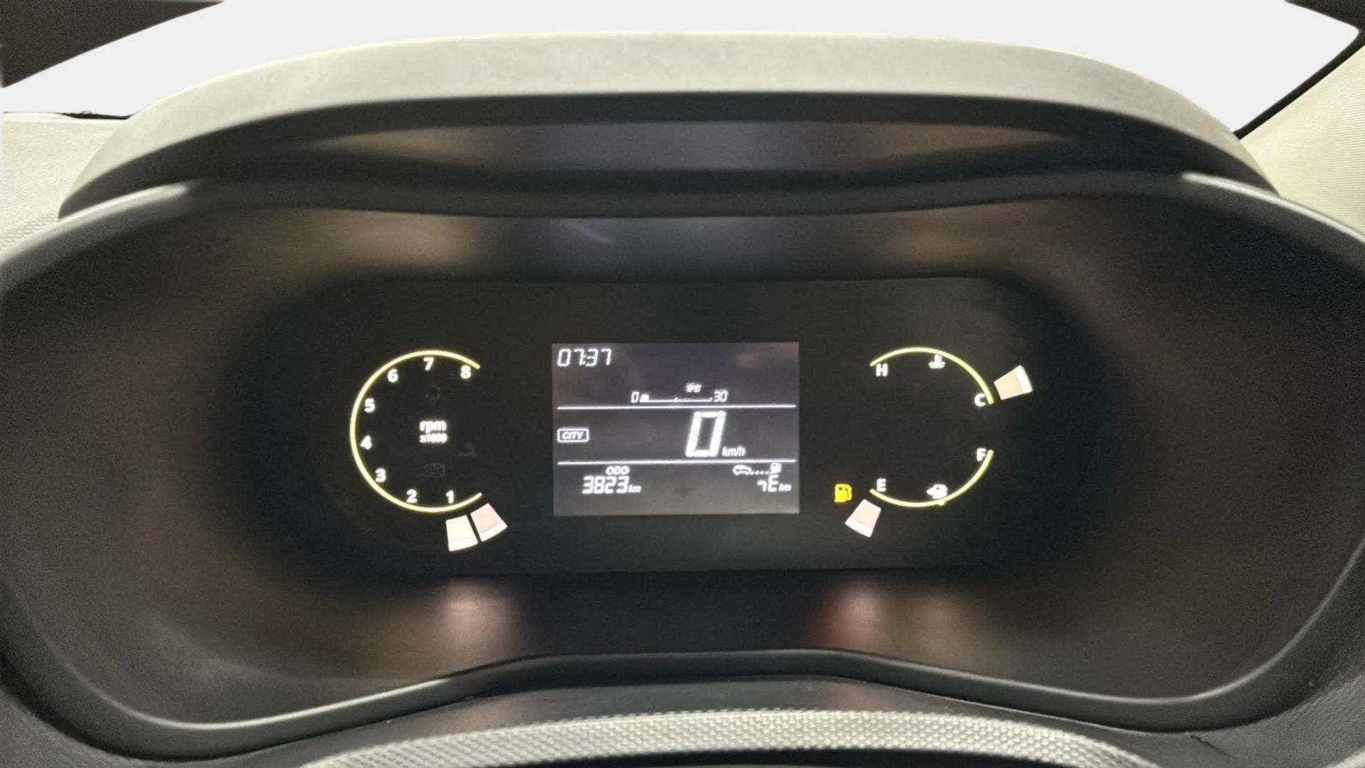 Instrument cluster of a Tata Nexon